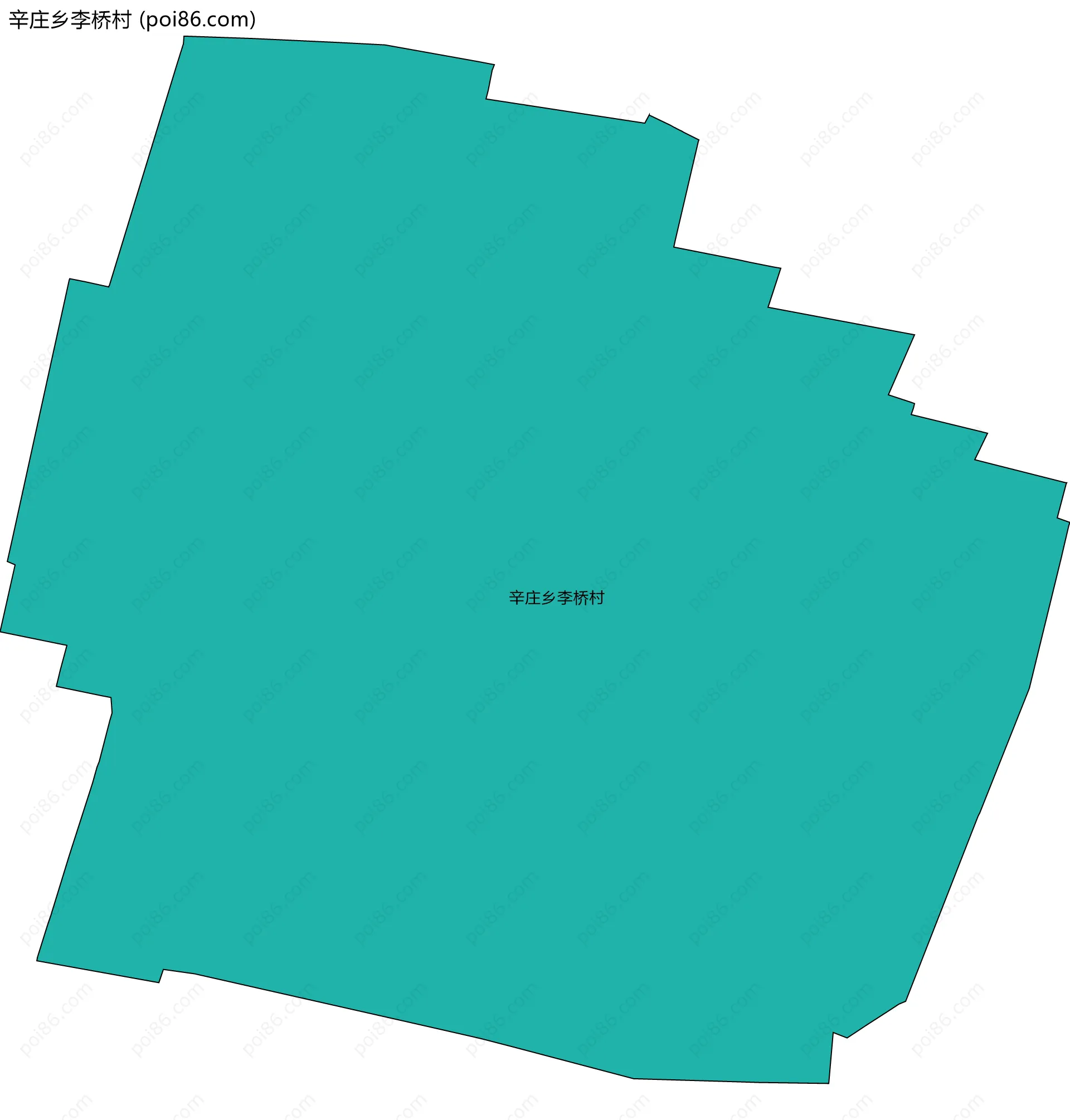 辛庄乡李桥村边界地图