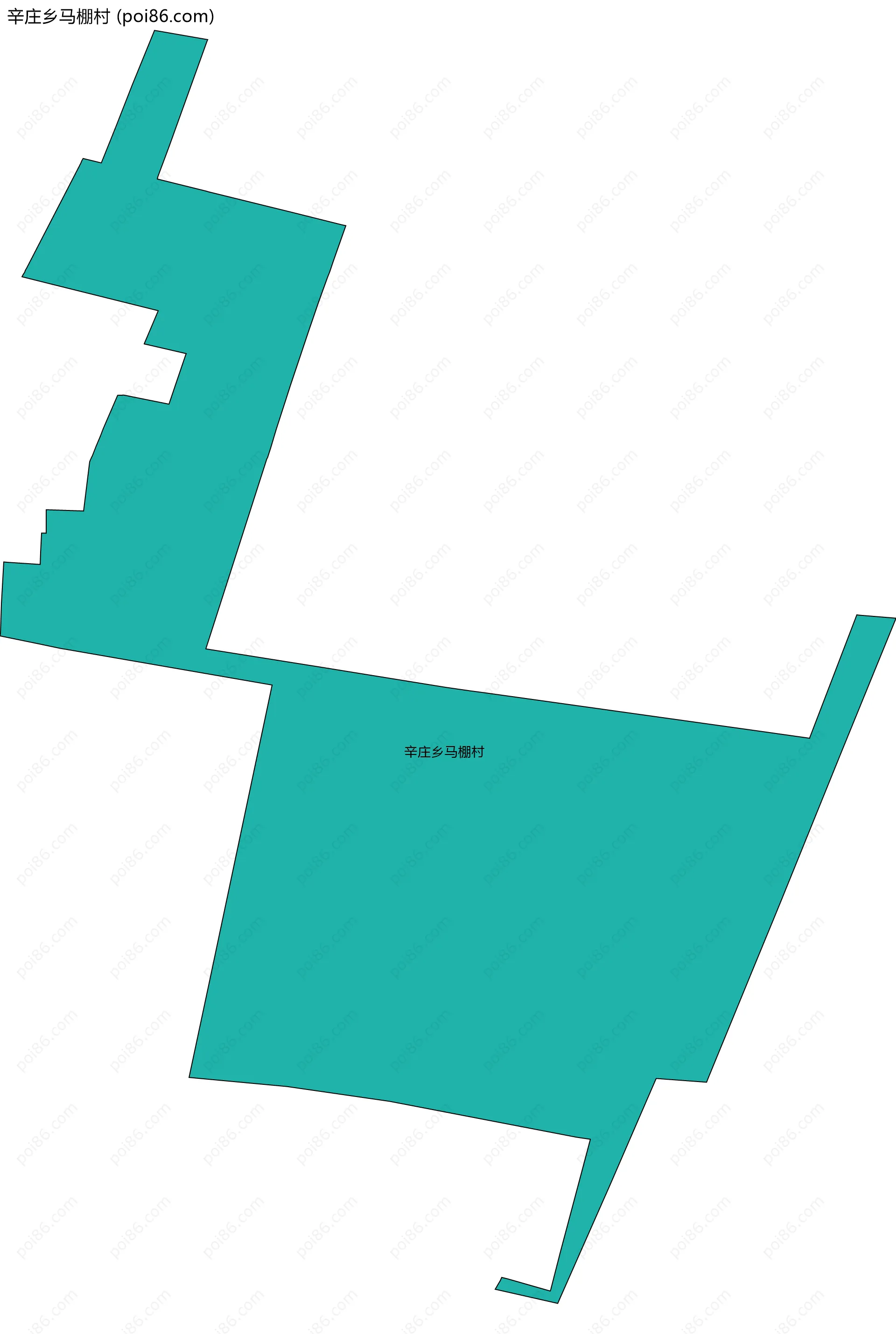 辛庄乡马棚村边界地图