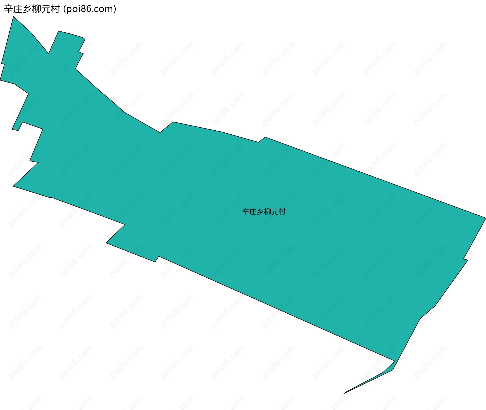 辛庄乡柳元村边界地图