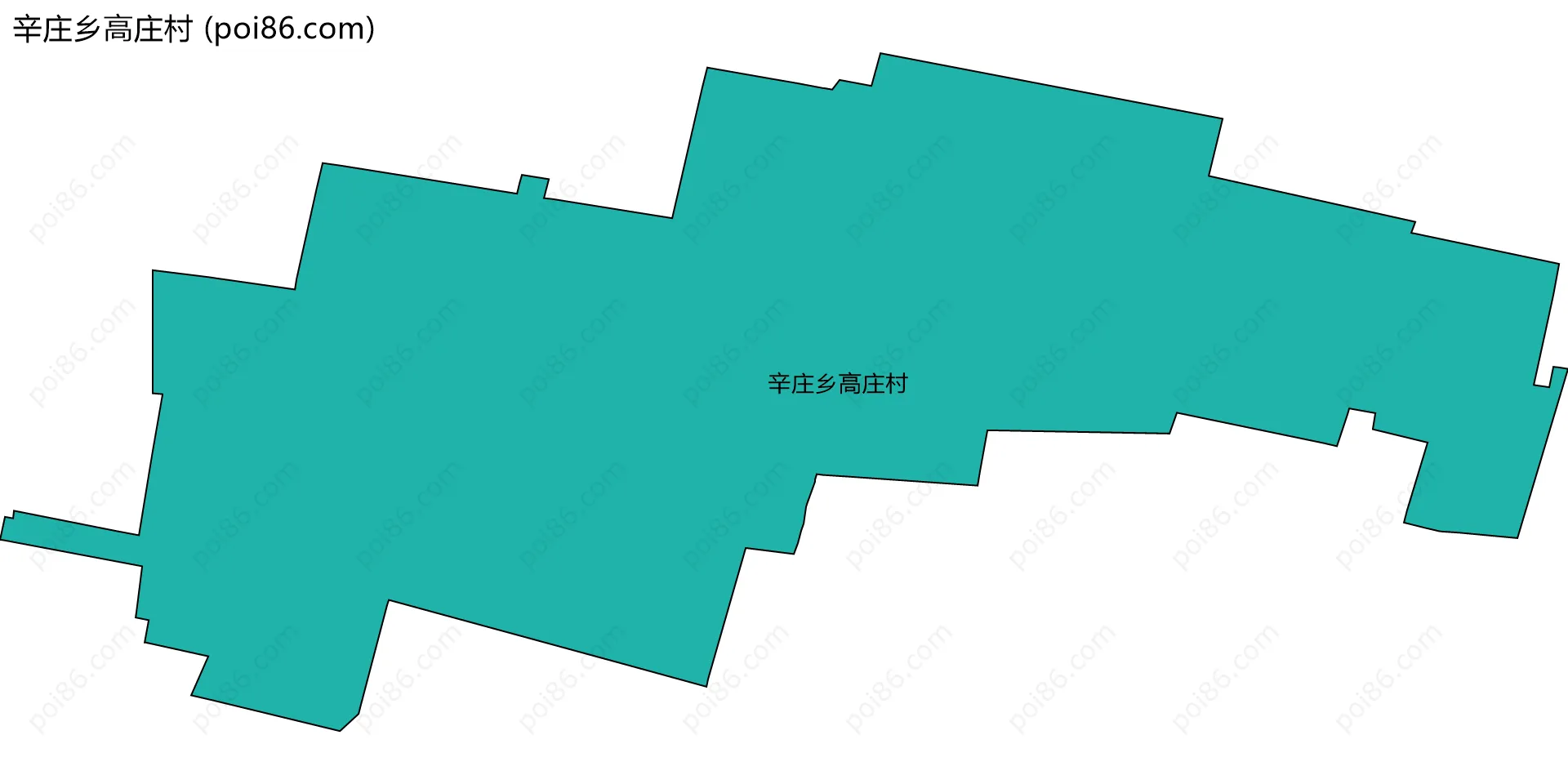 辛庄乡高庄村边界地图