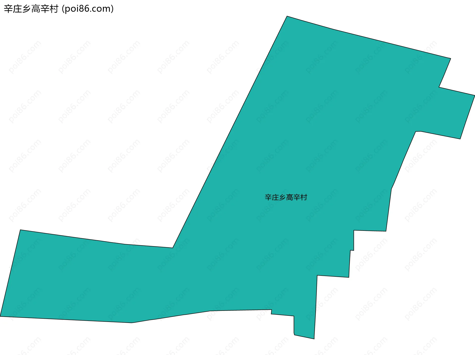 辛庄乡高辛村边界地图