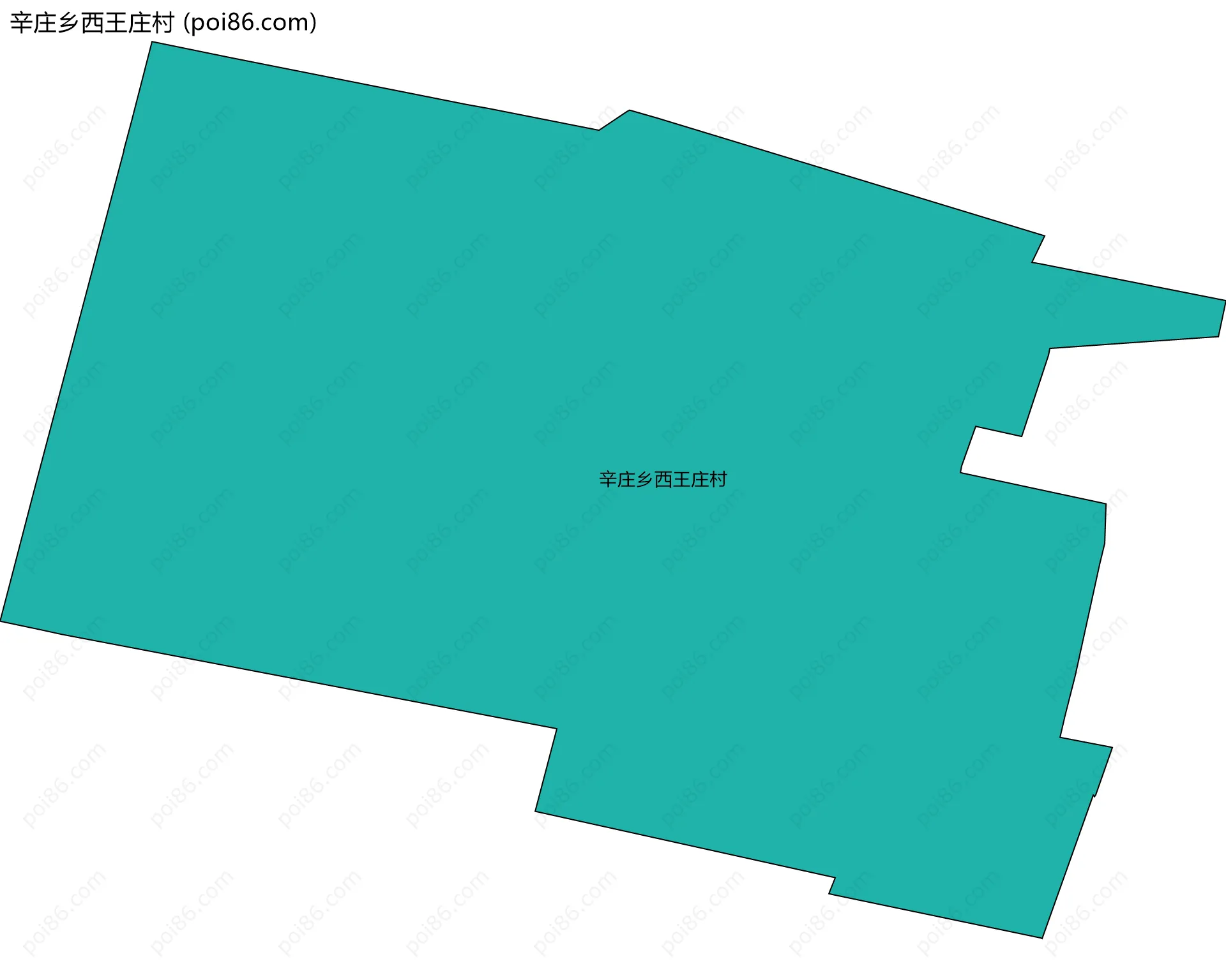 辛庄乡西王庄村边界地图
