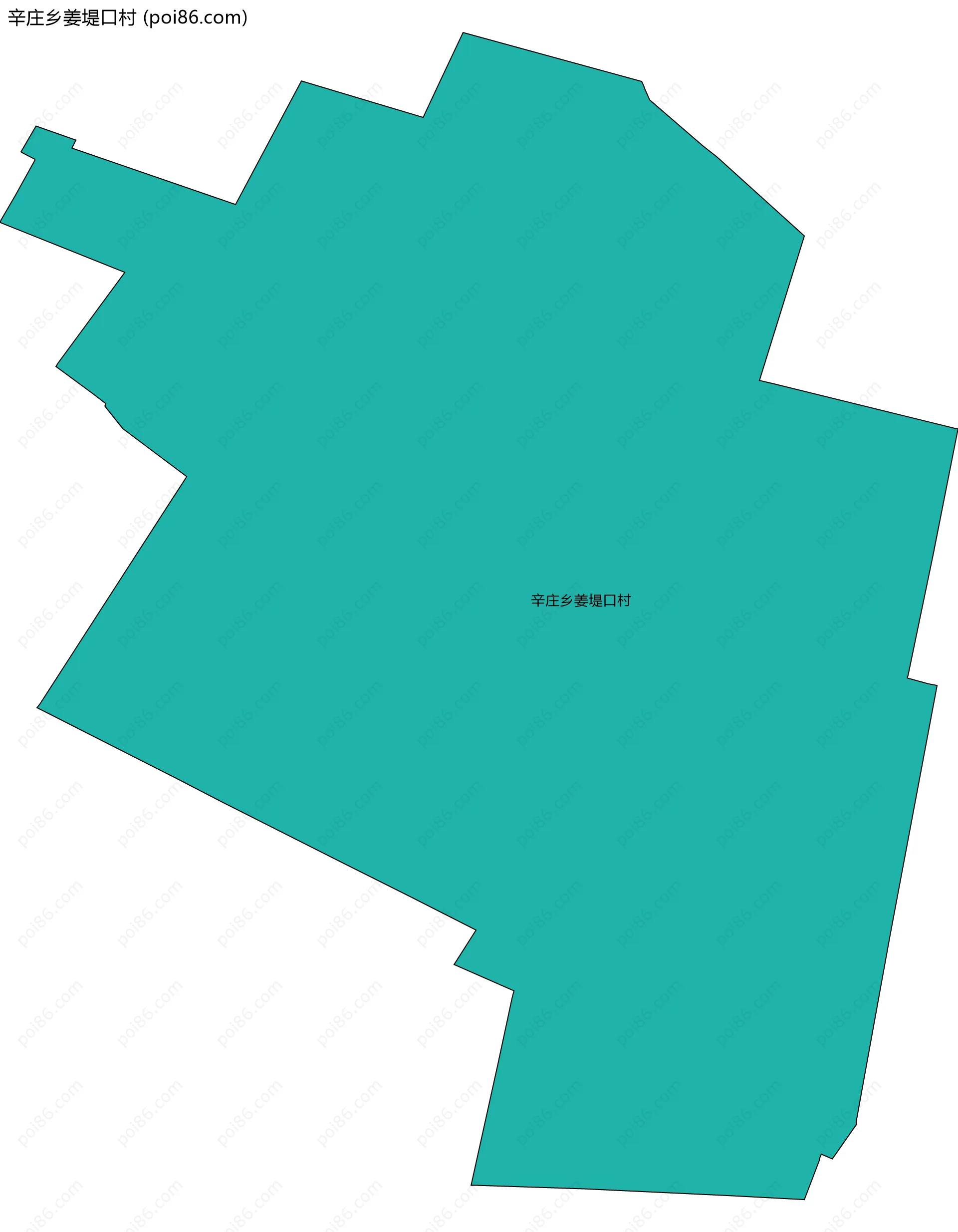 辛庄乡姜堤口村边界地图