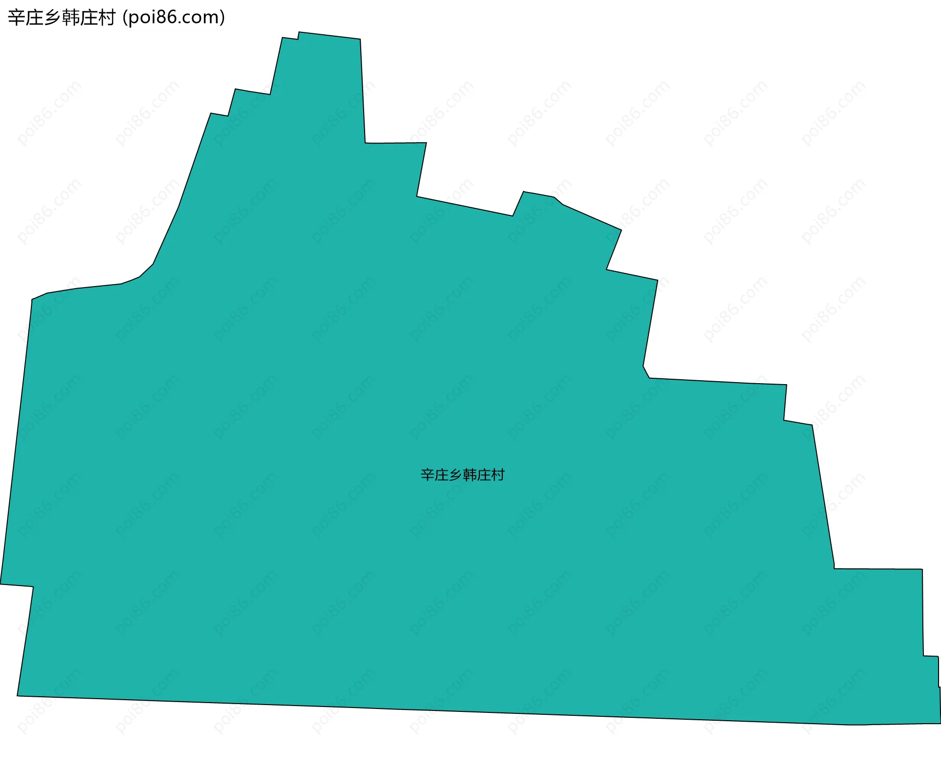 辛庄乡韩庄村边界地图