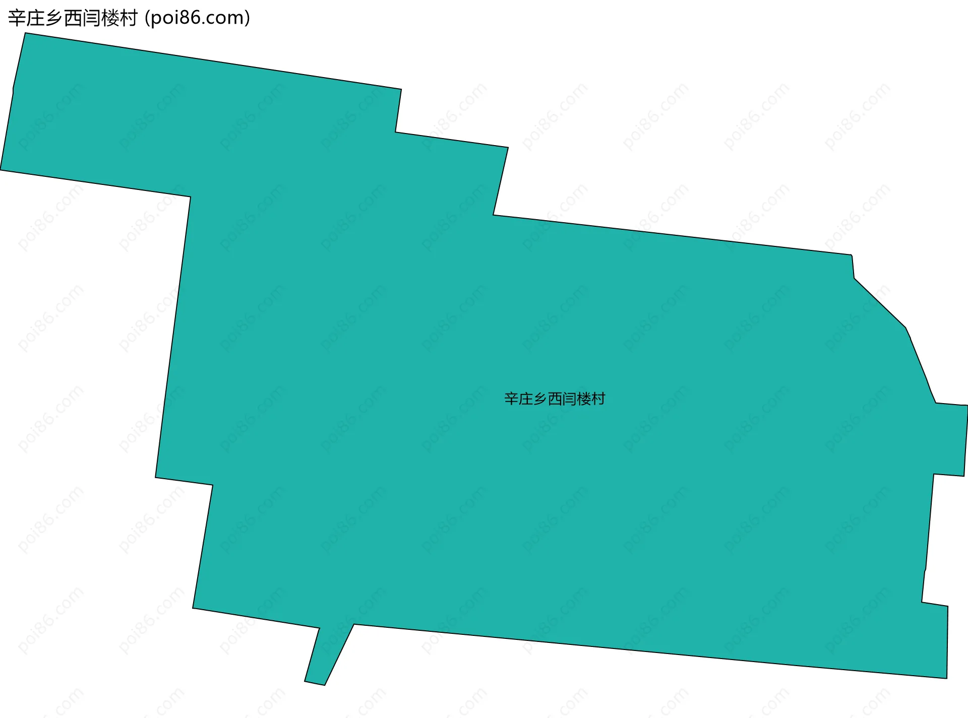 辛庄乡西闫楼村边界地图