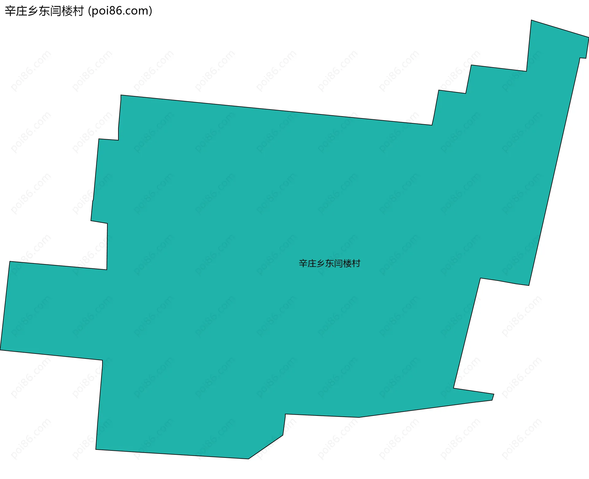 辛庄乡东闫楼村边界地图