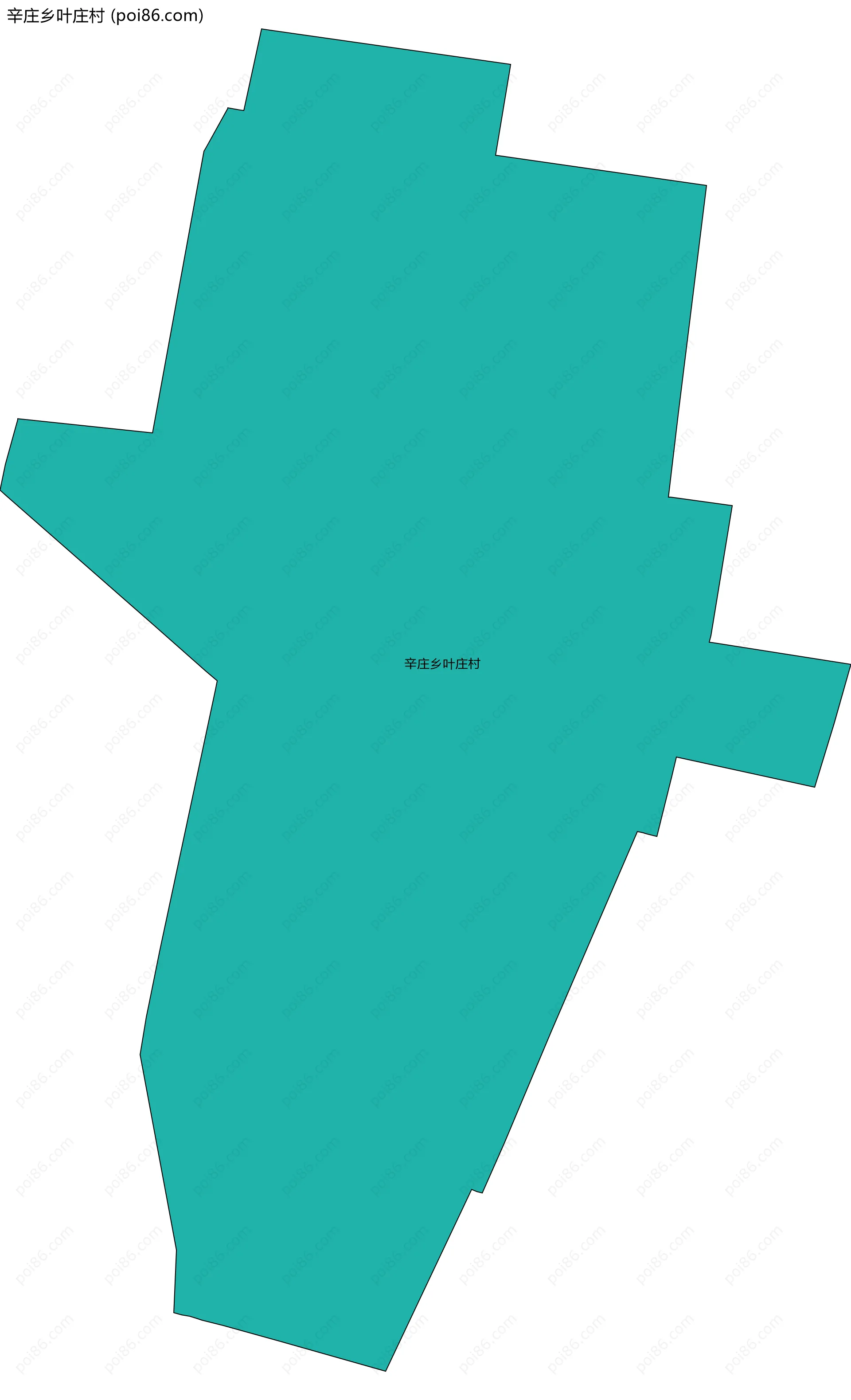 辛庄乡叶庄村边界地图