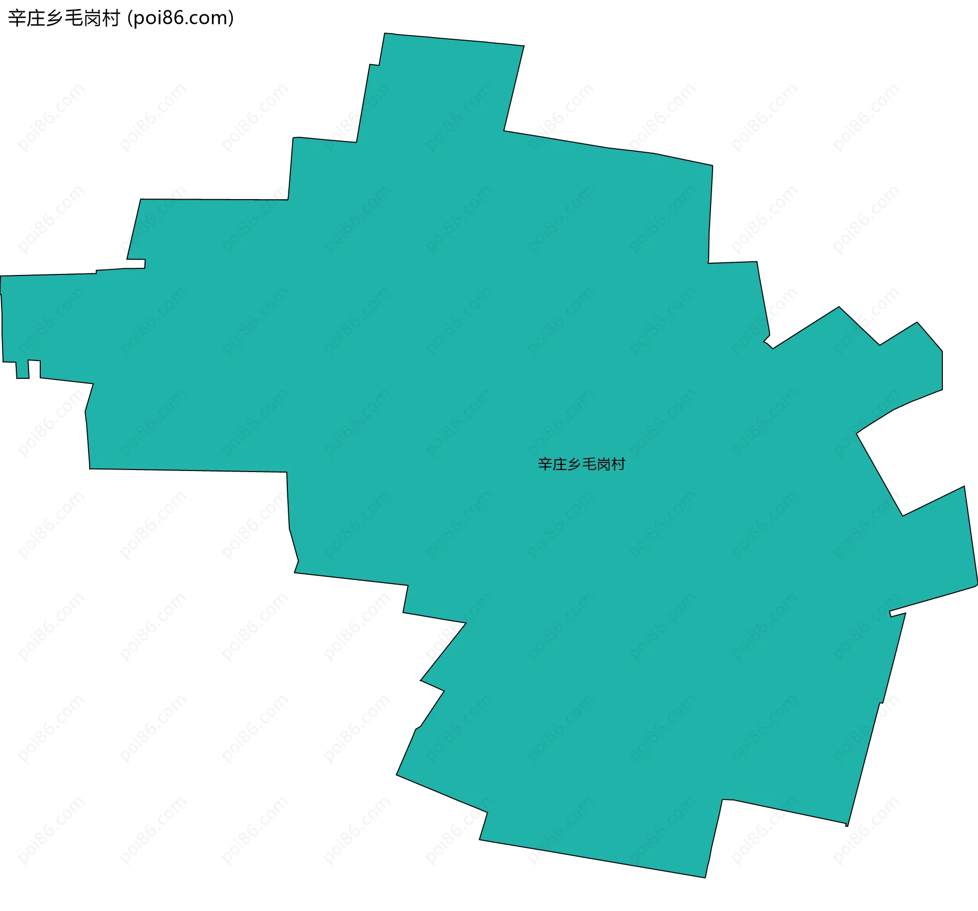 辛庄乡毛岗村边界地图