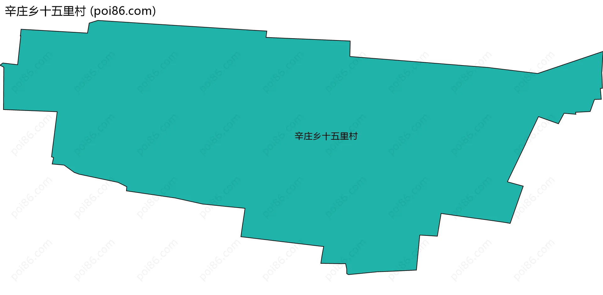 辛庄乡十五里村边界地图