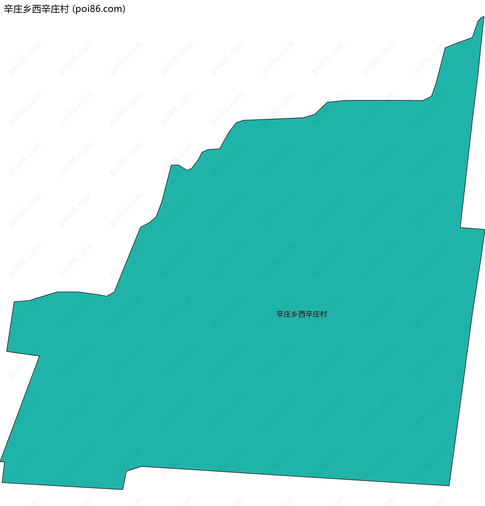 辛庄乡西辛庄村边界地图