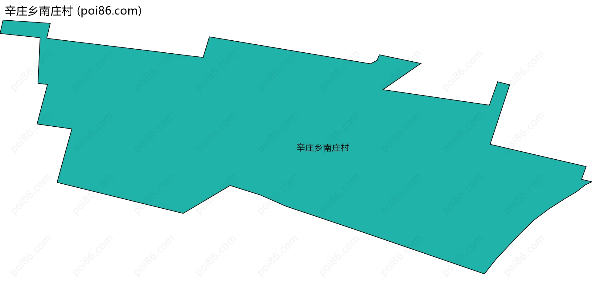 辛庄乡南庄村边界地图