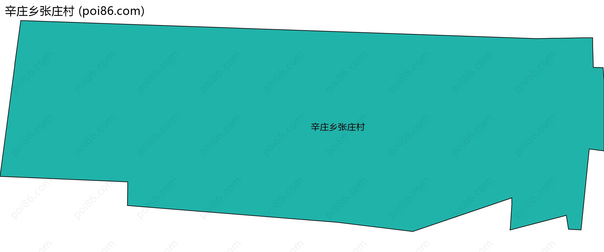 辛庄乡张庄村边界地图