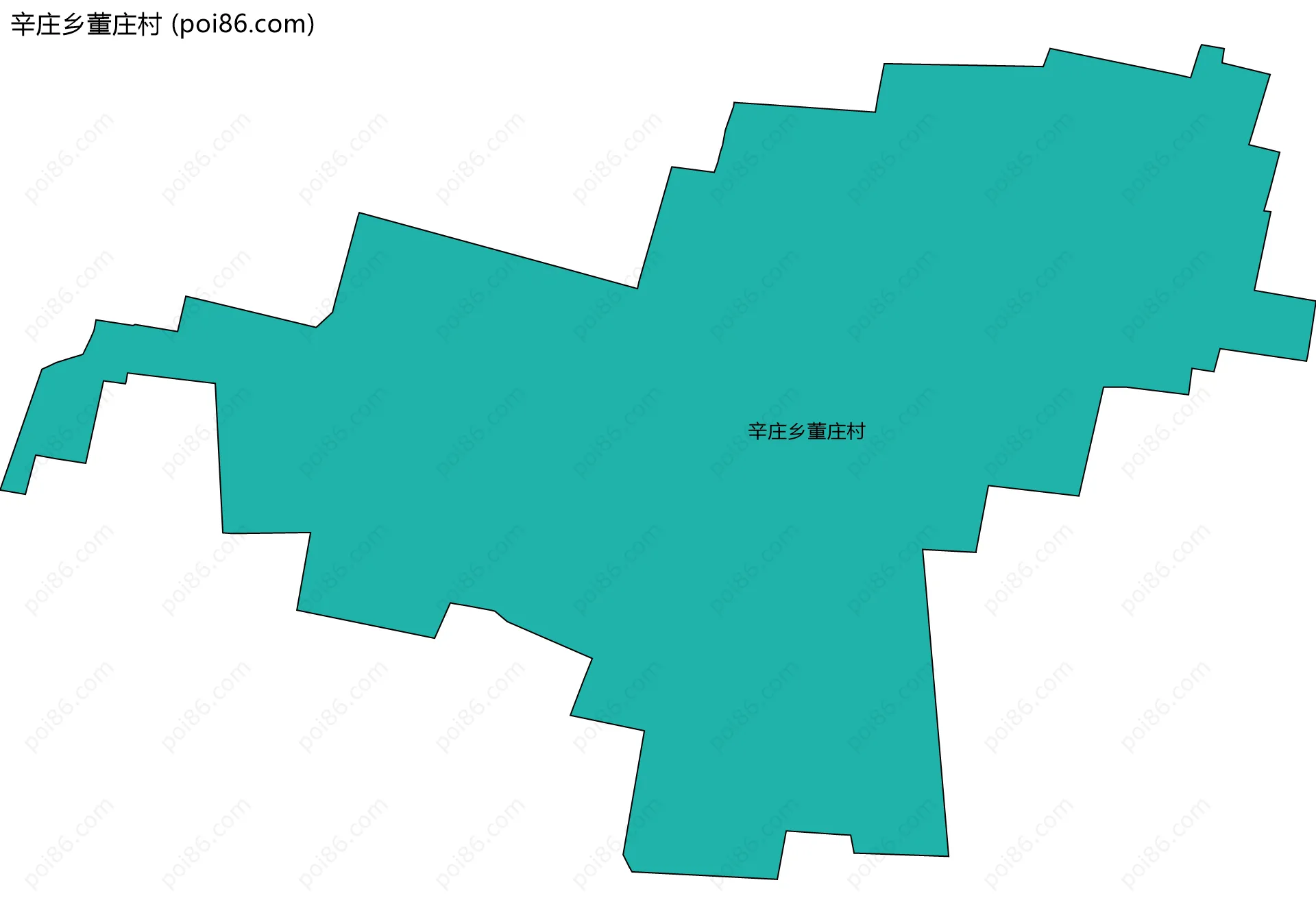 辛庄乡董庄村边界地图