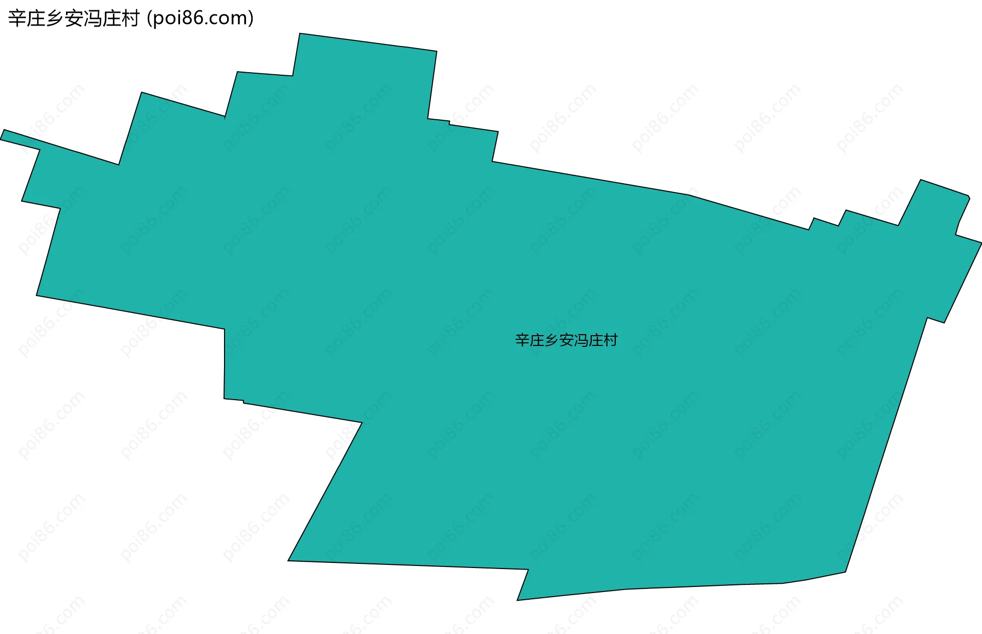 辛庄乡安冯庄村边界地图