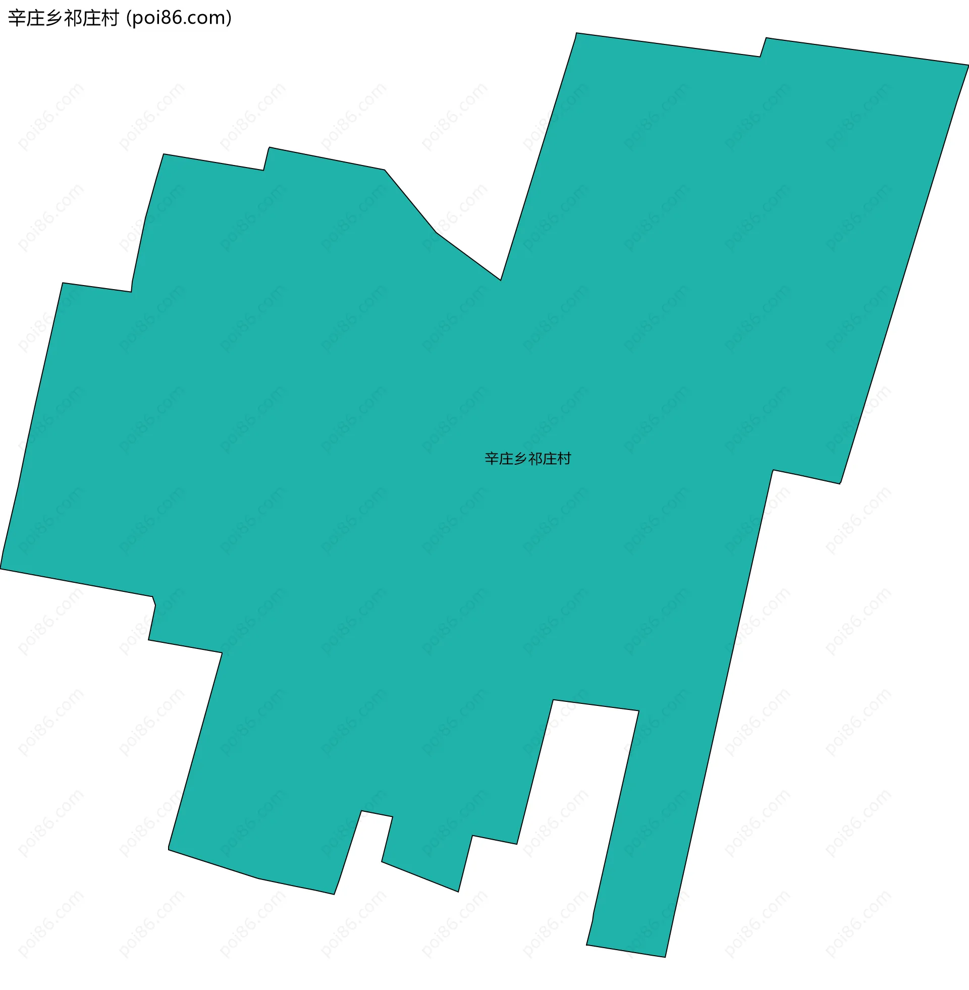 辛庄乡祁庄村边界地图