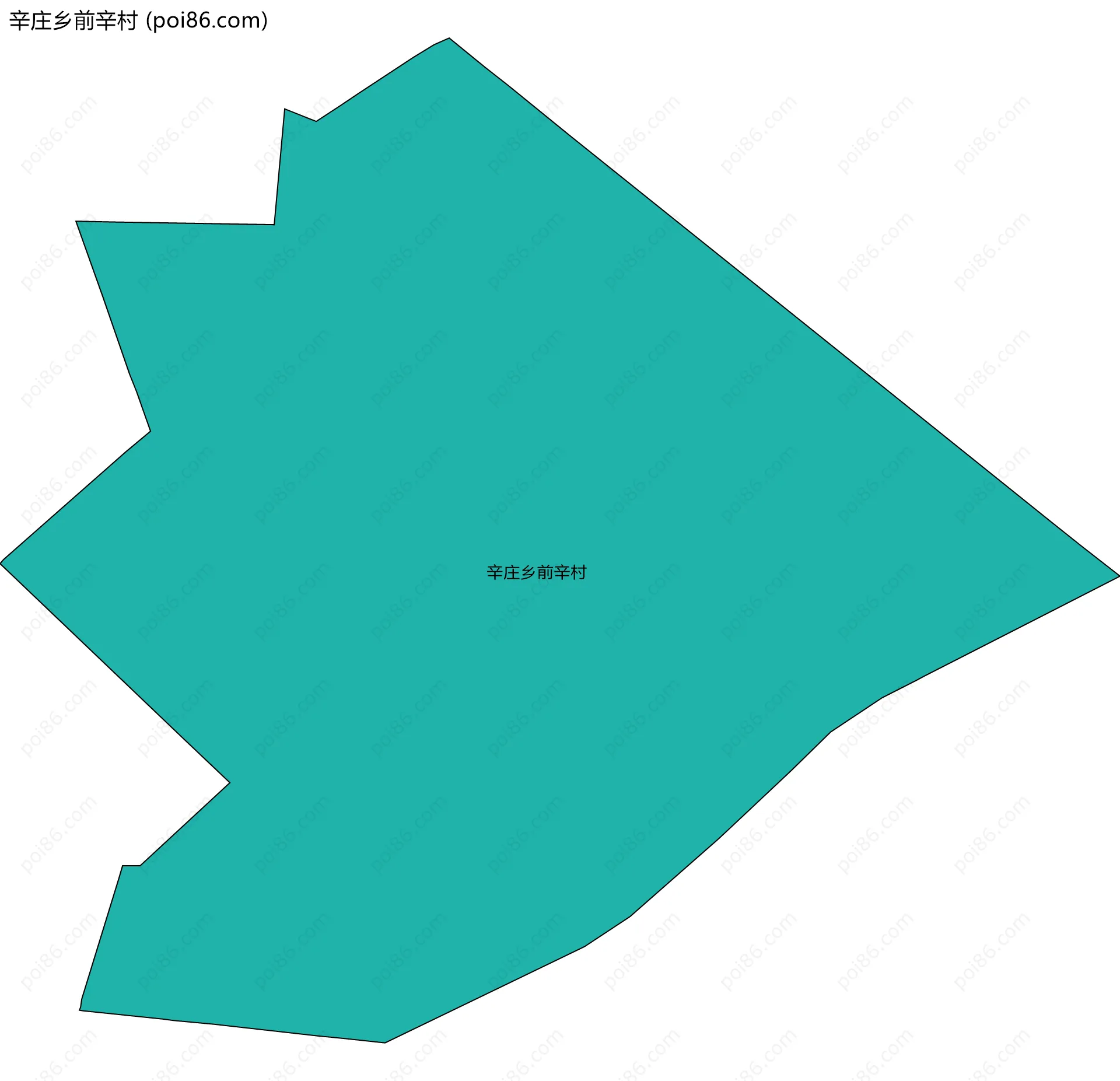 辛庄乡前辛村边界地图