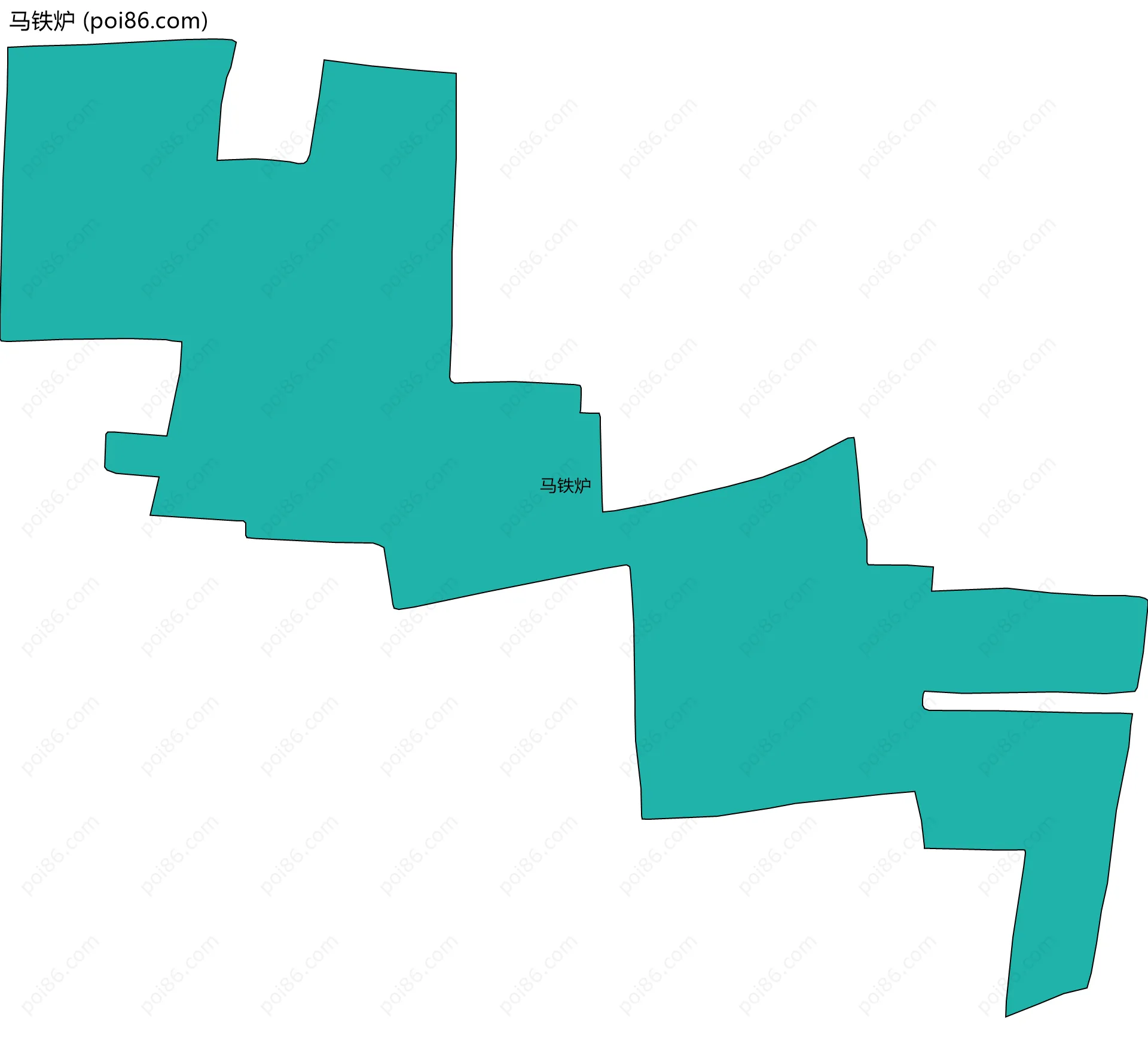 马铁炉边界地图
