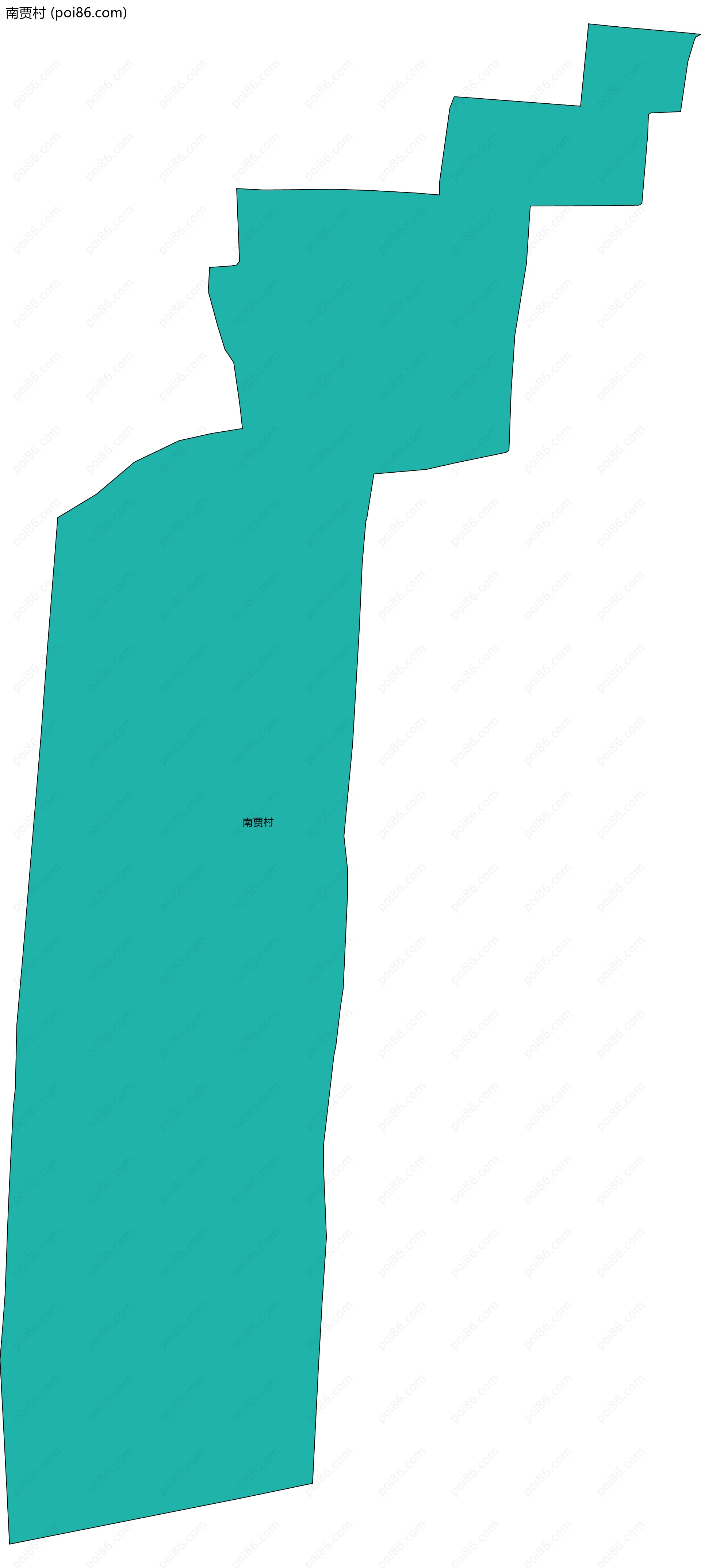 南贾村边界地图