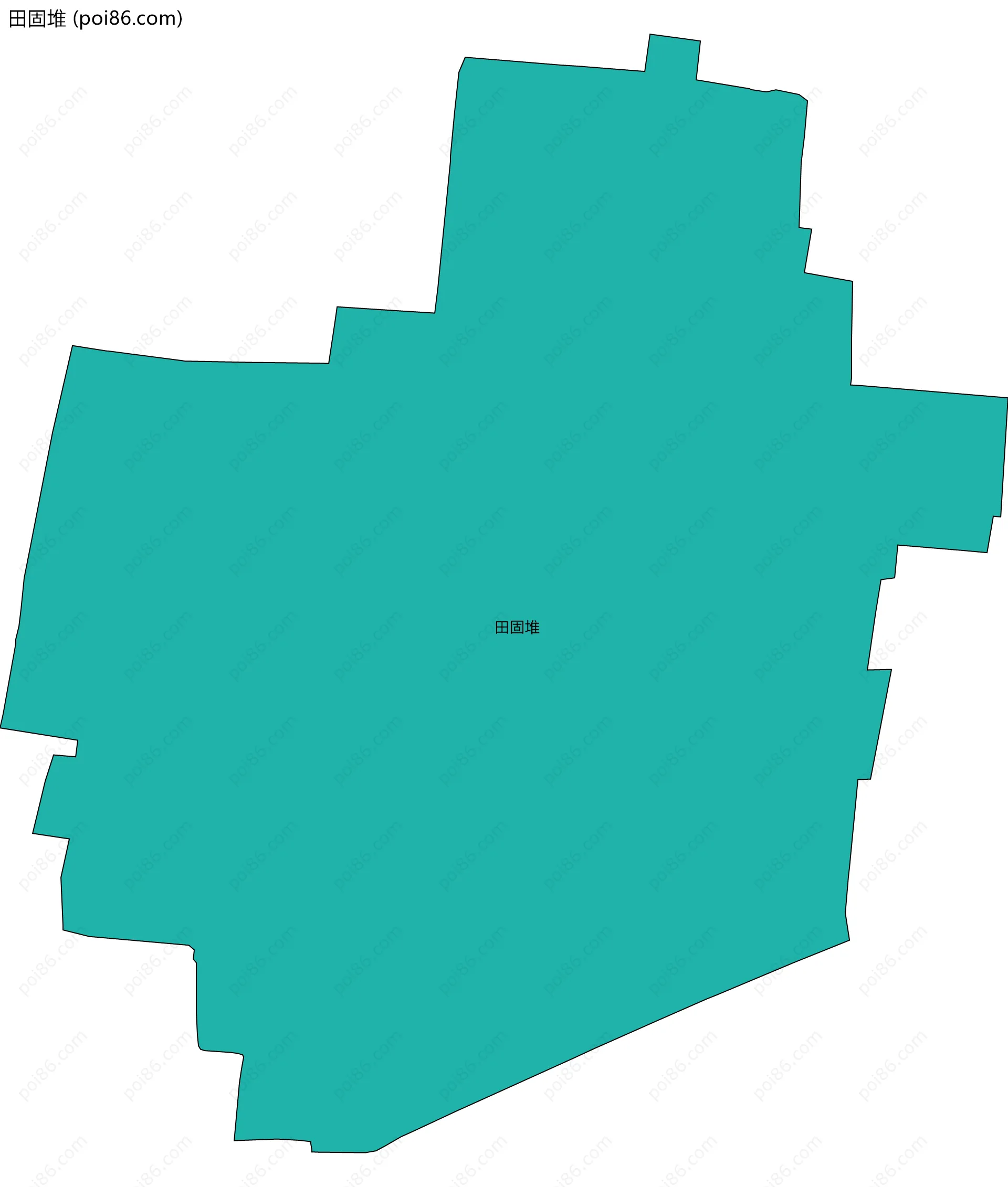 田固堆边界地图