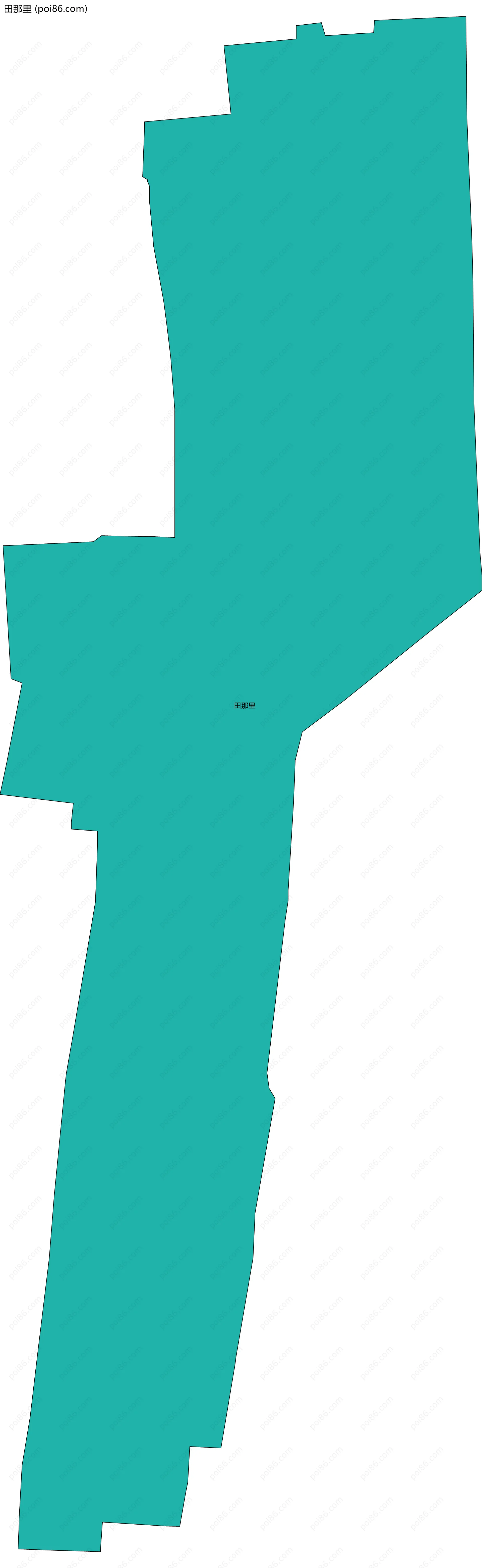 田那里边界地图