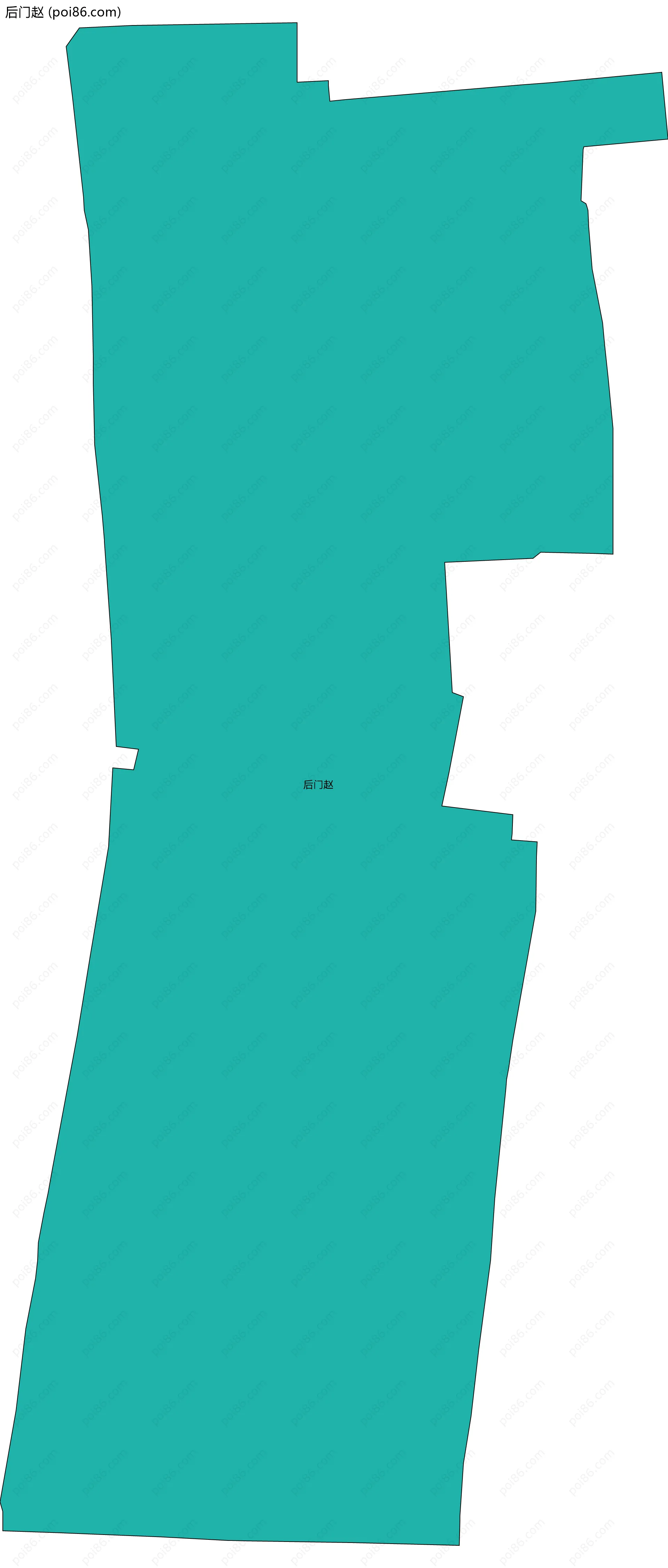 后门赵边界地图