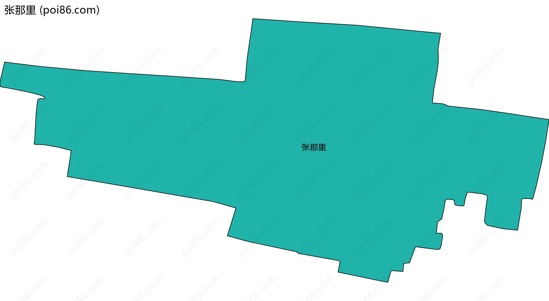 张那里边界地图