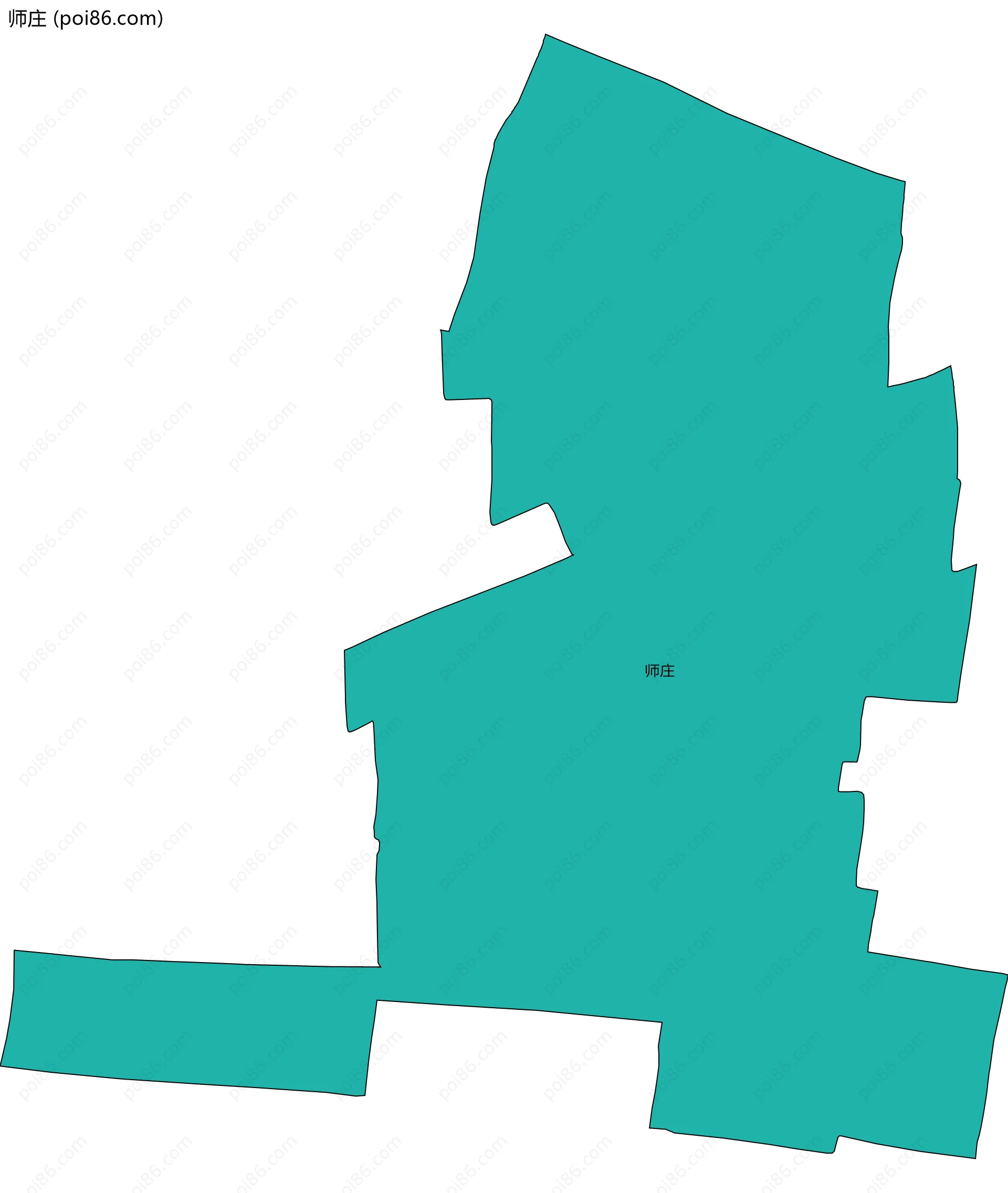师庄边界地图