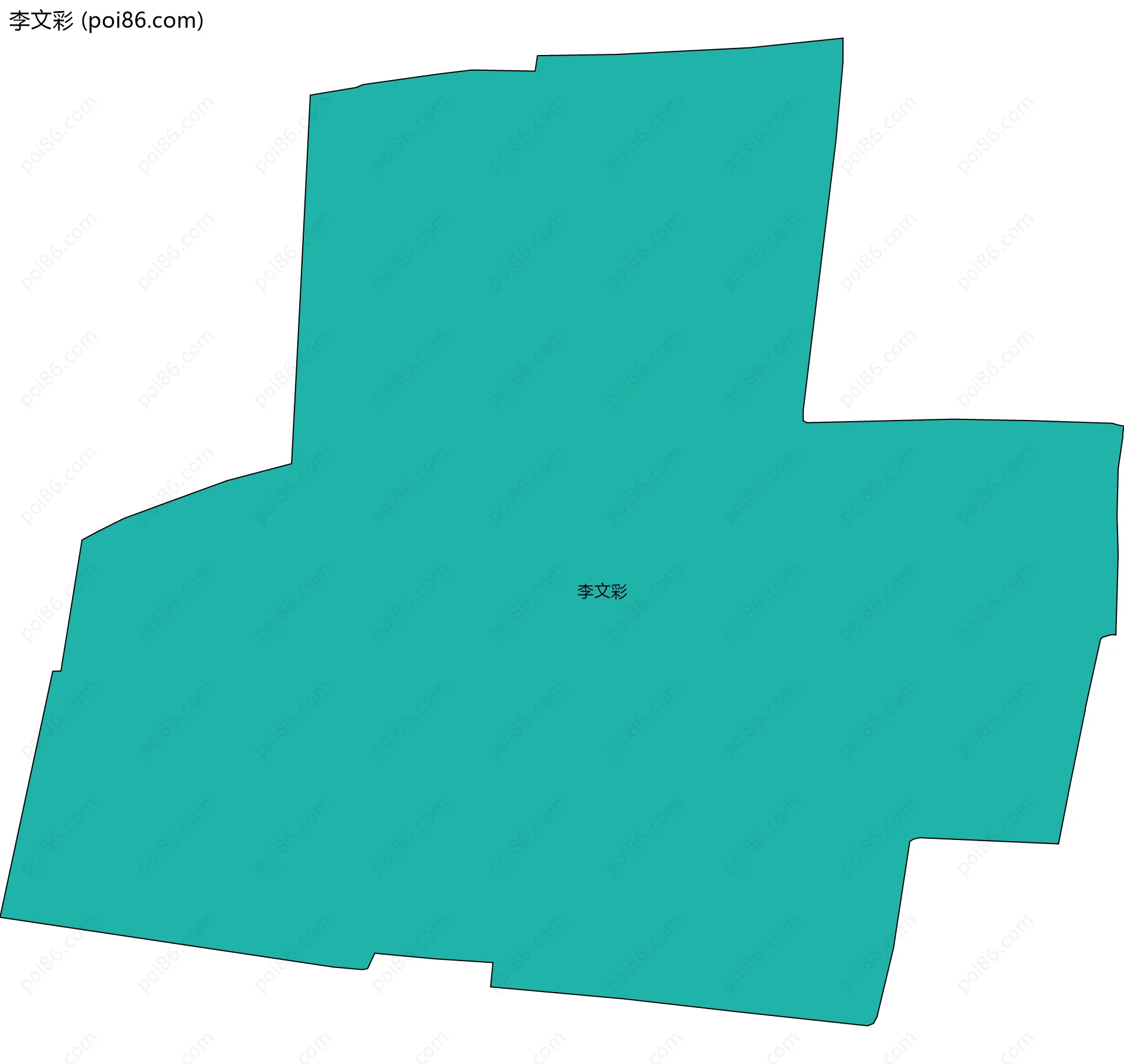 李文彩边界地图