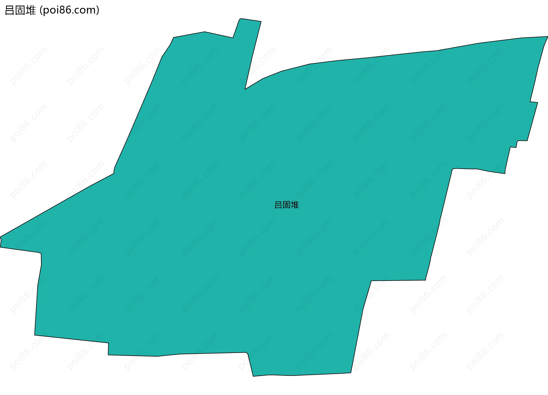吕固堆边界地图