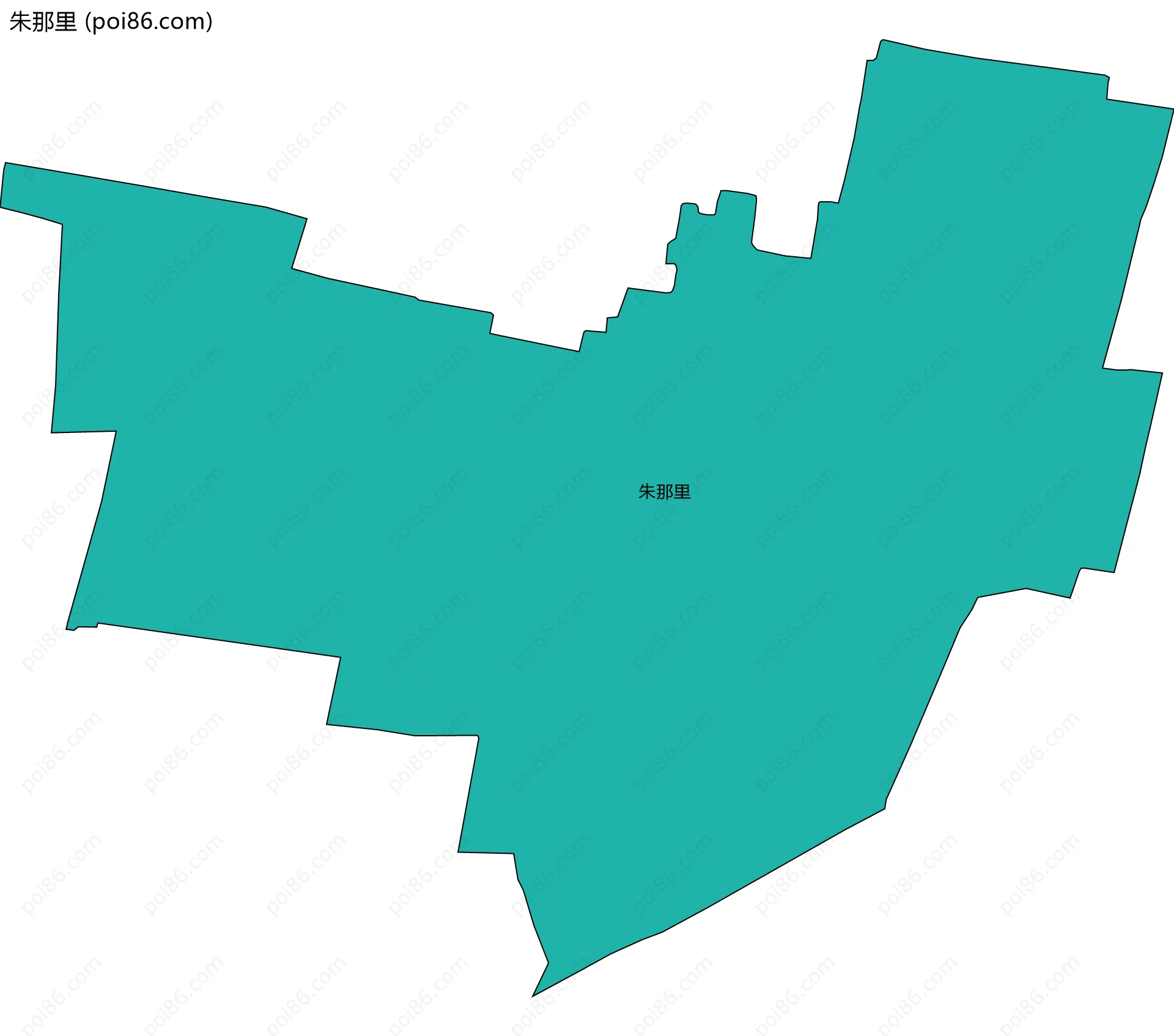 朱那里边界地图