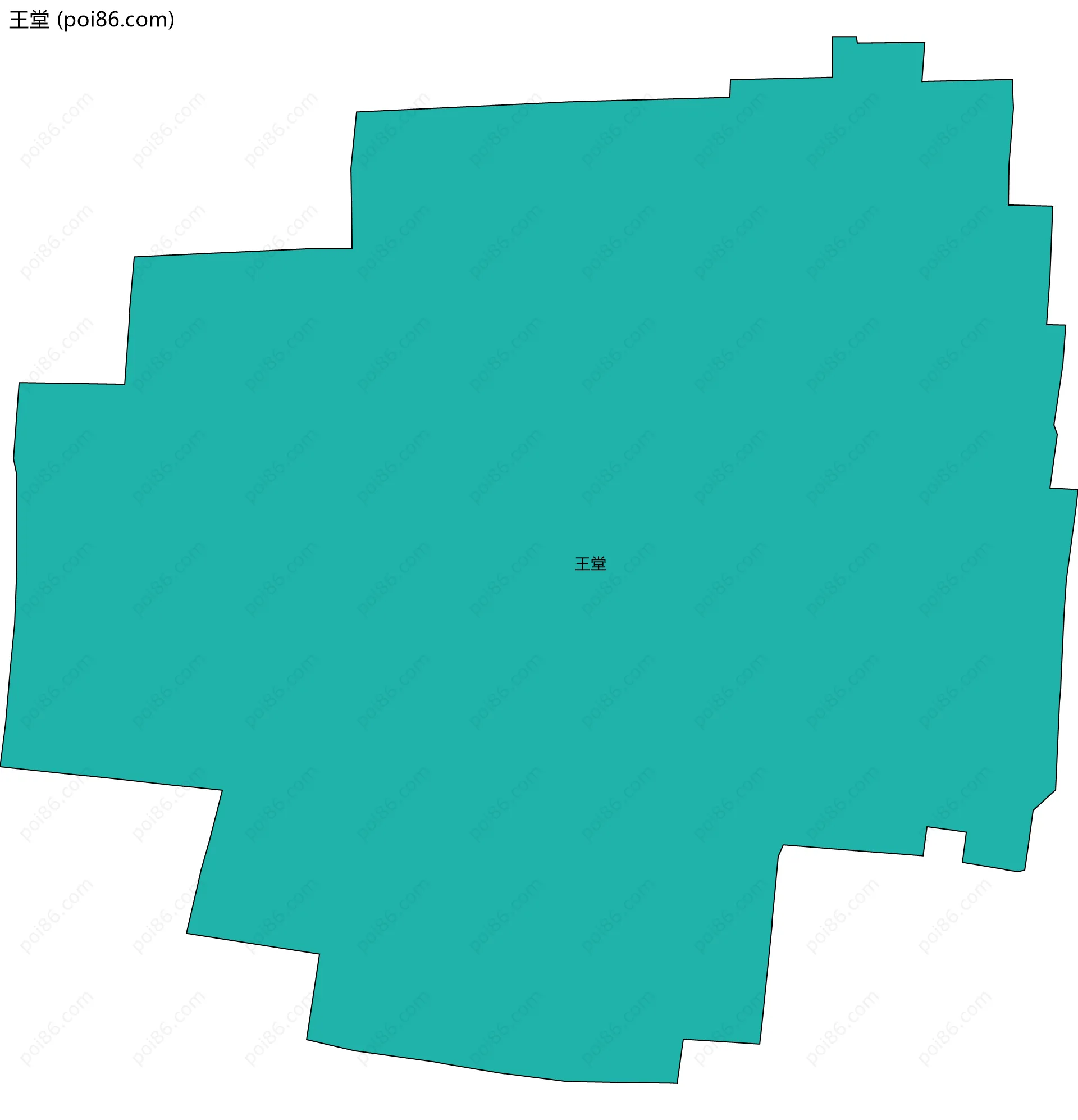 王堂边界地图