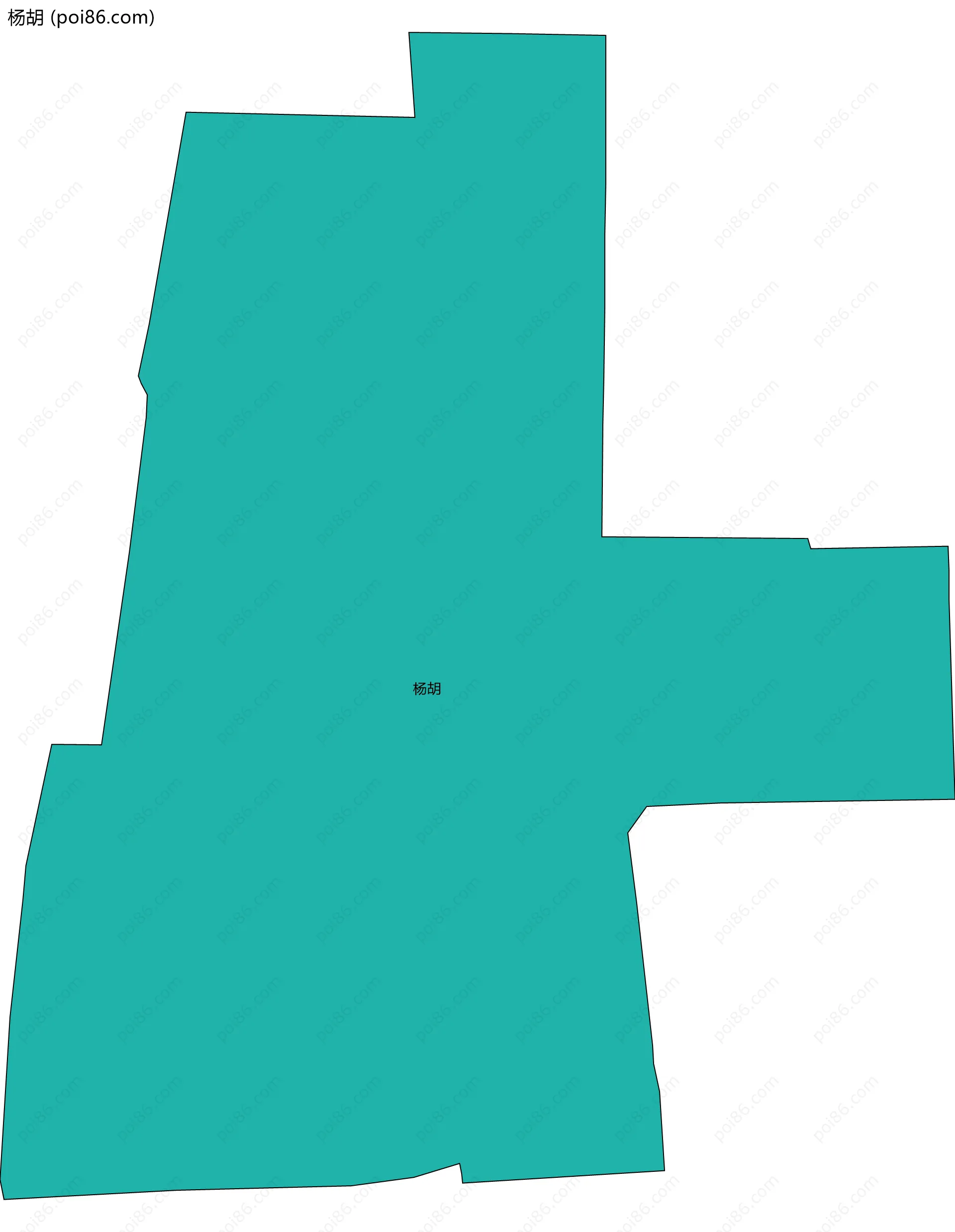杨胡边界地图