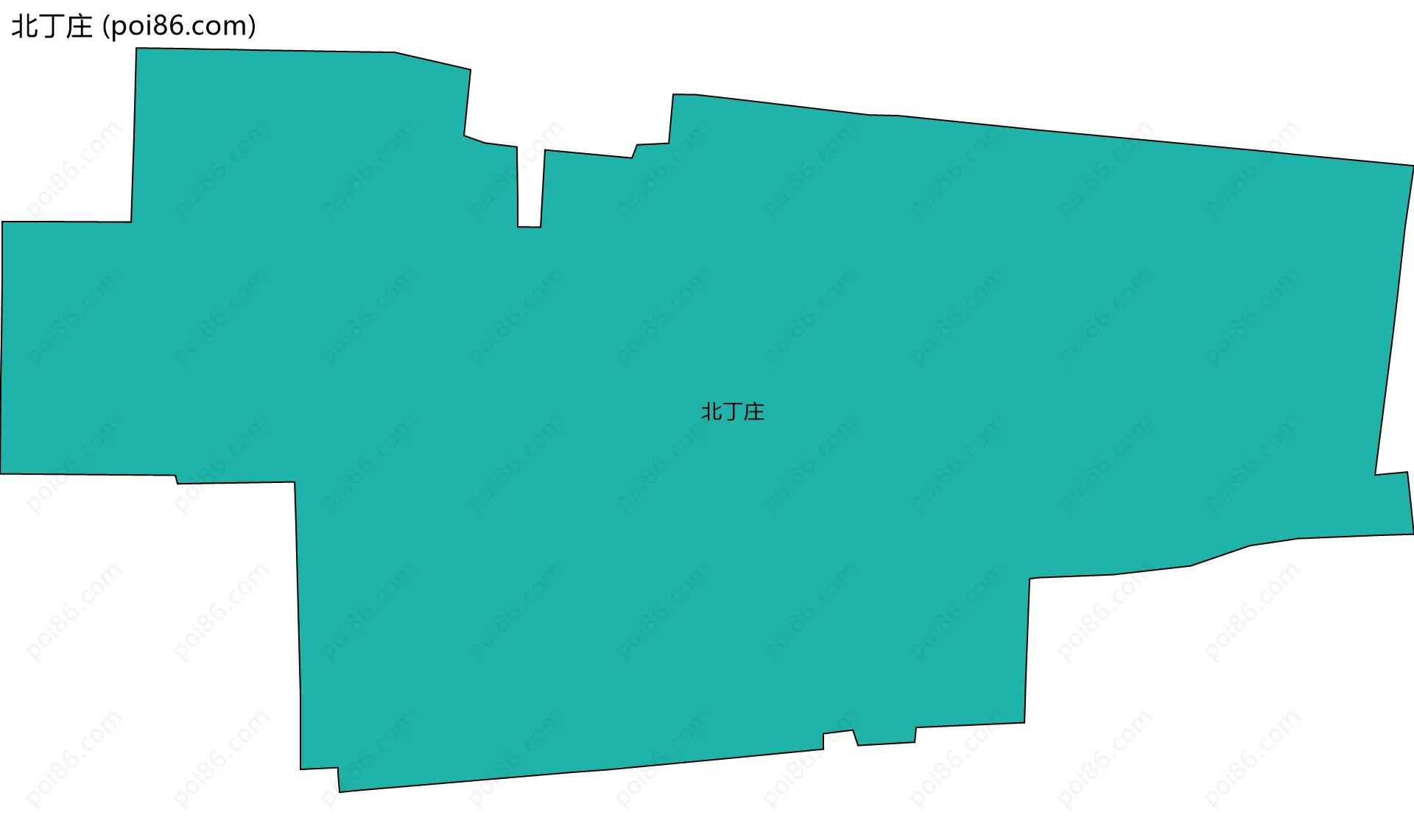 北丁庄边界地图