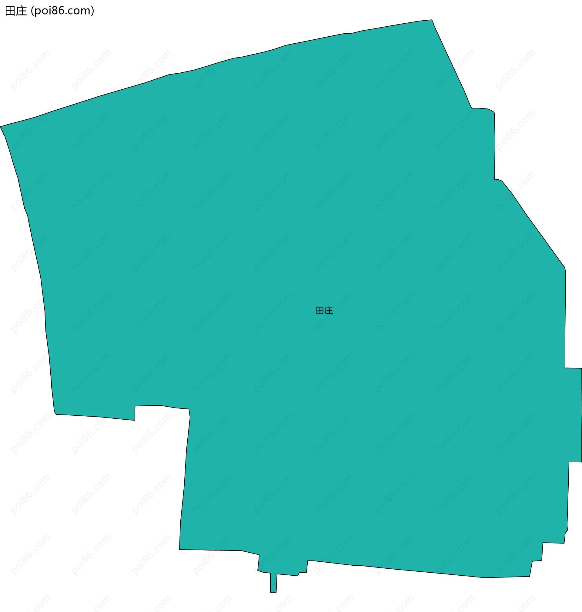 田庄边界地图