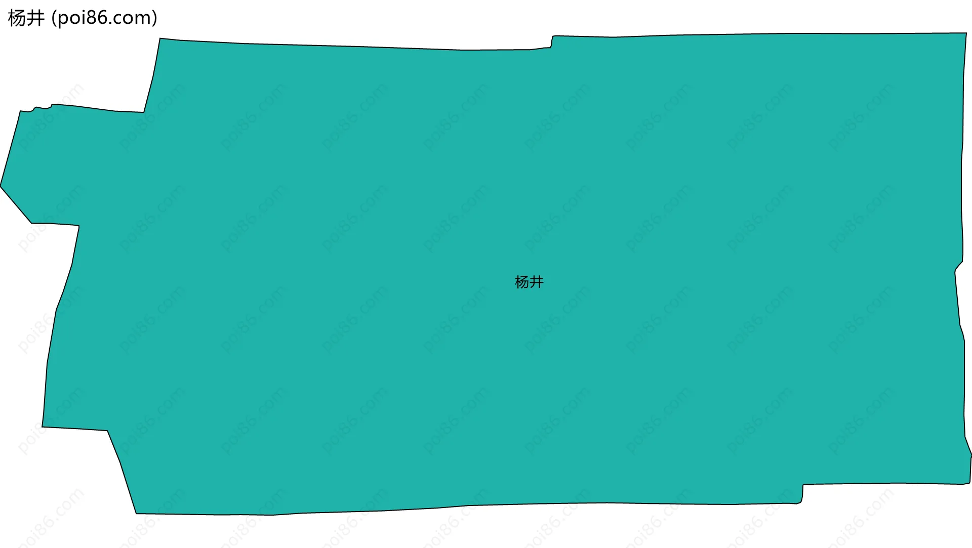 杨井边界地图
