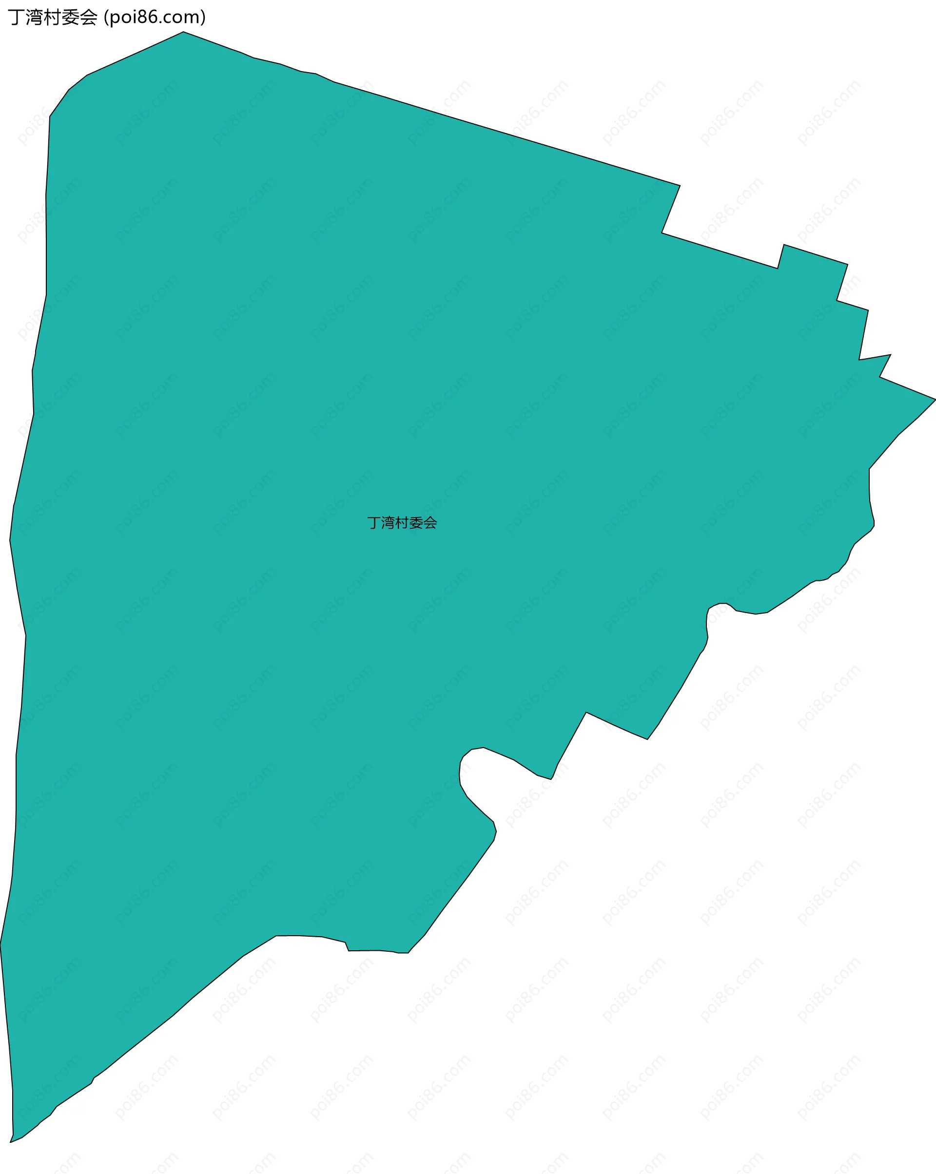 丁湾村委会边界地图