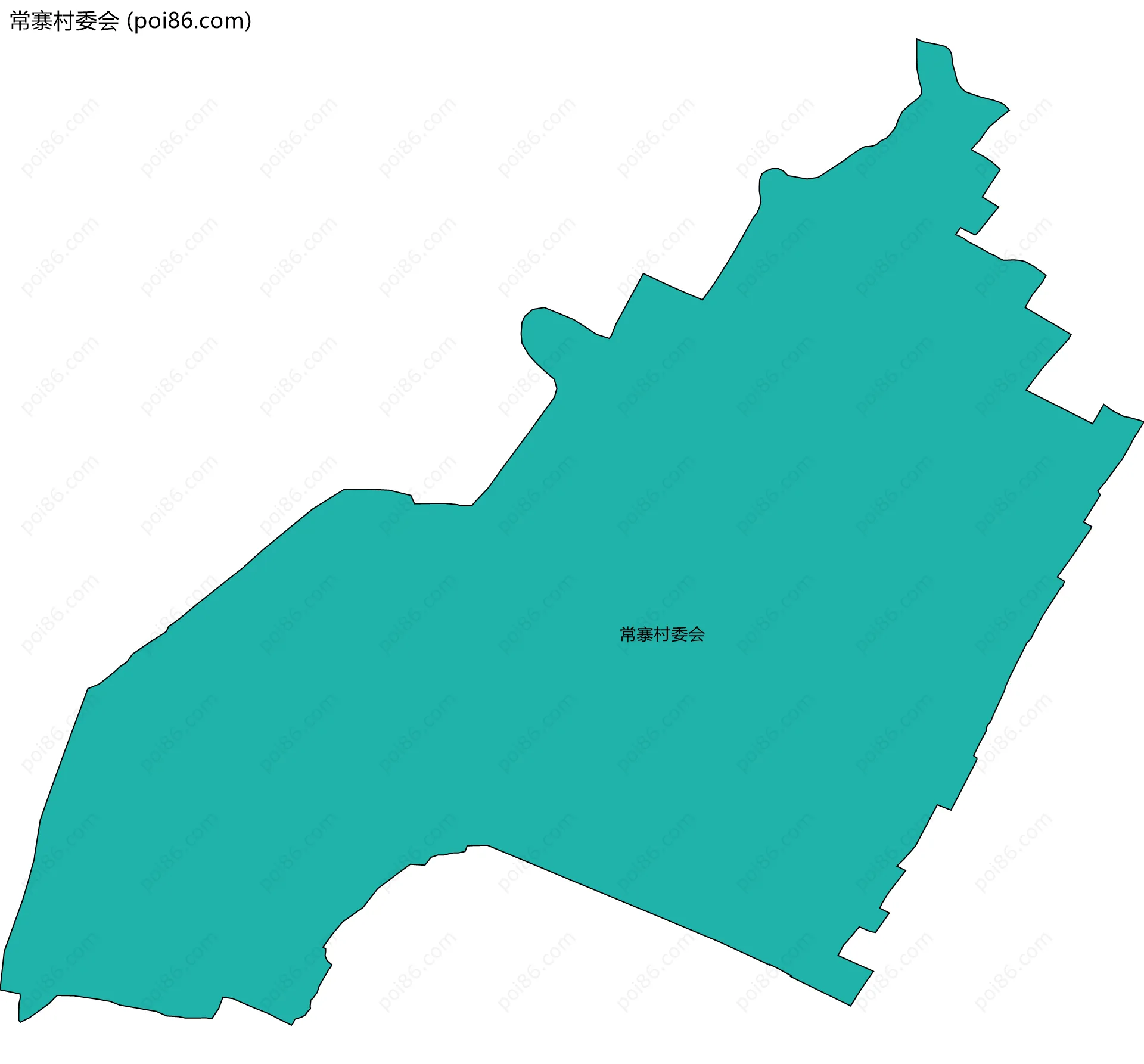 常寨村委会边界地图