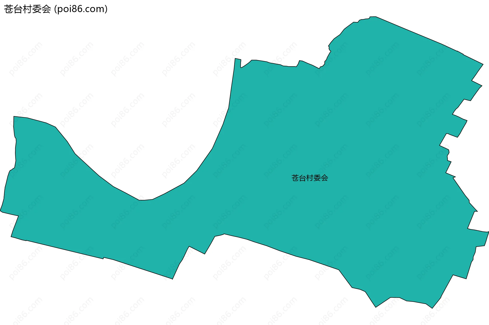 苍台村委会边界地图