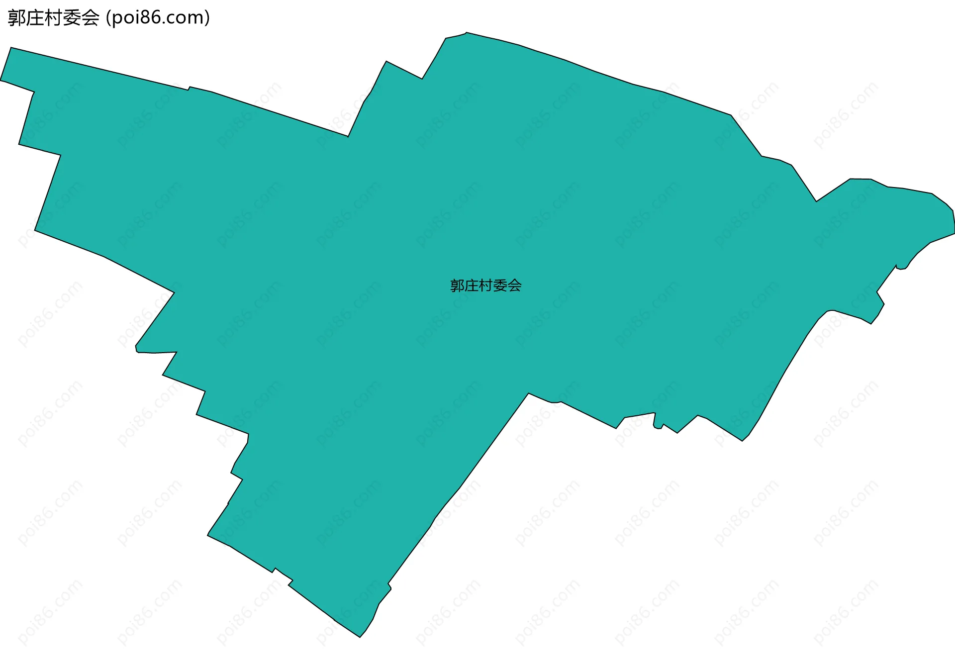 郭庄村委会边界地图