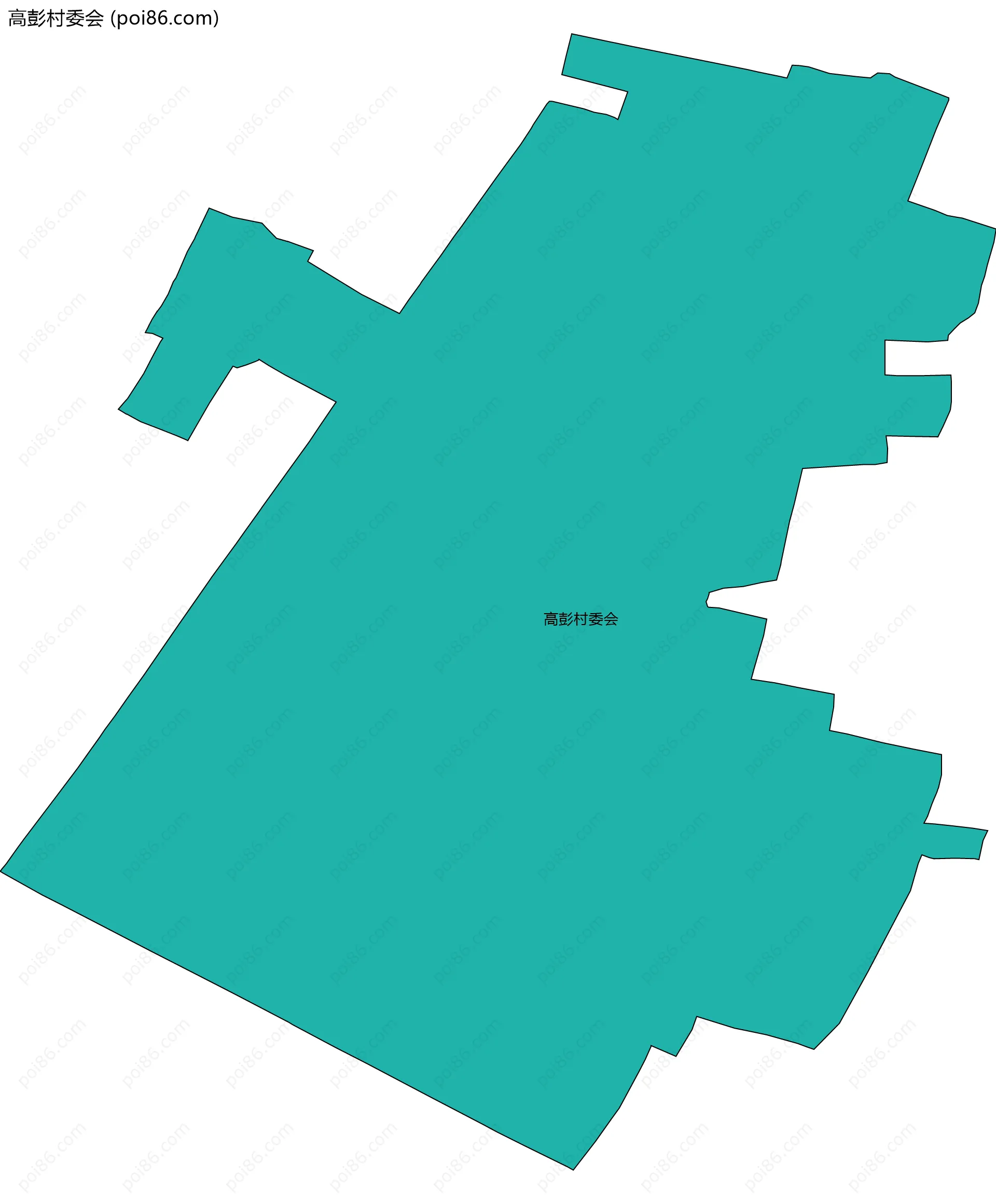 高彭村委会边界地图