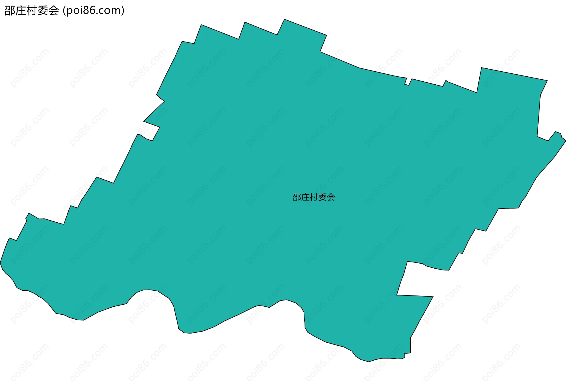 邵庄村委会边界地图