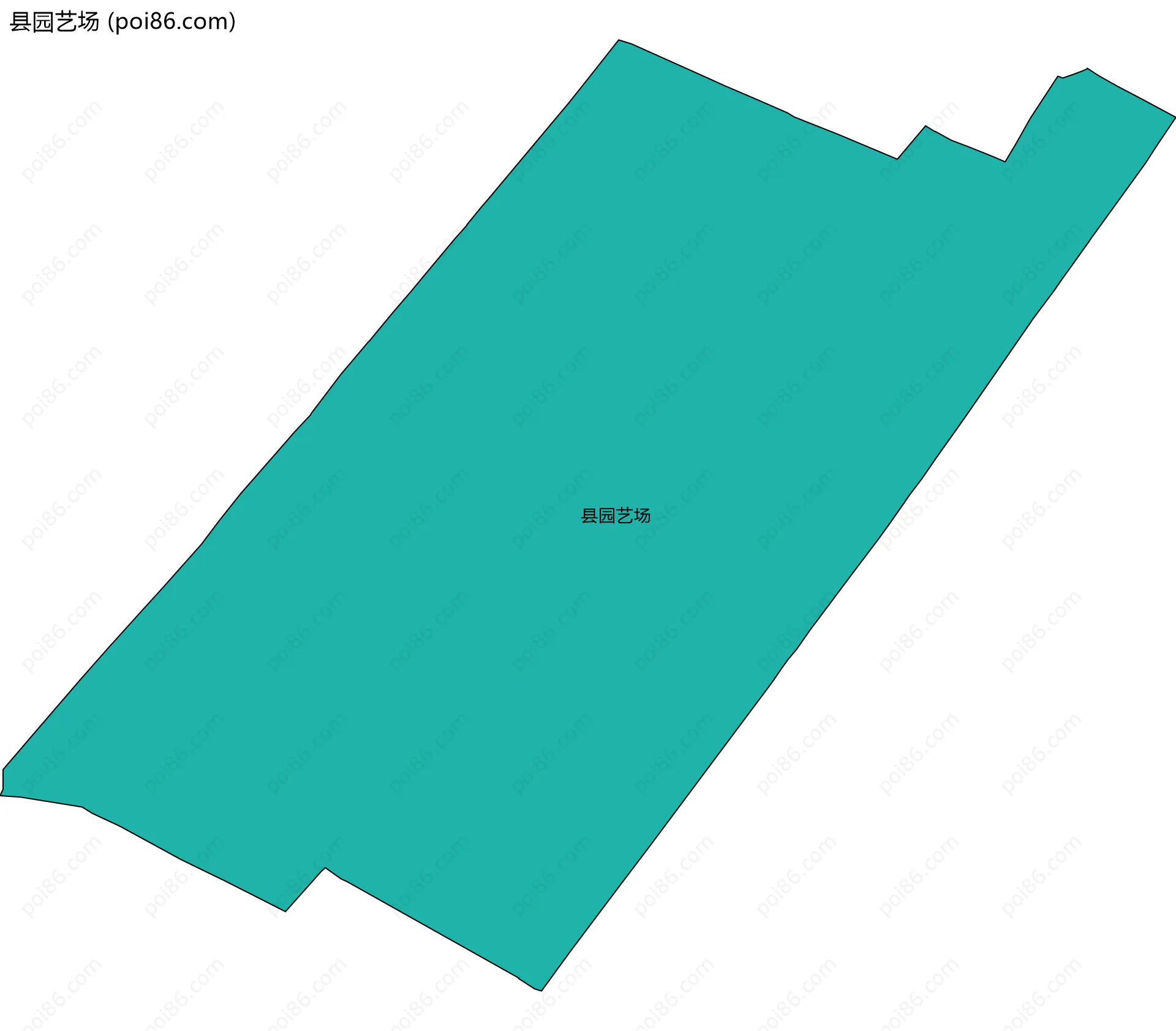 县园艺场边界地图