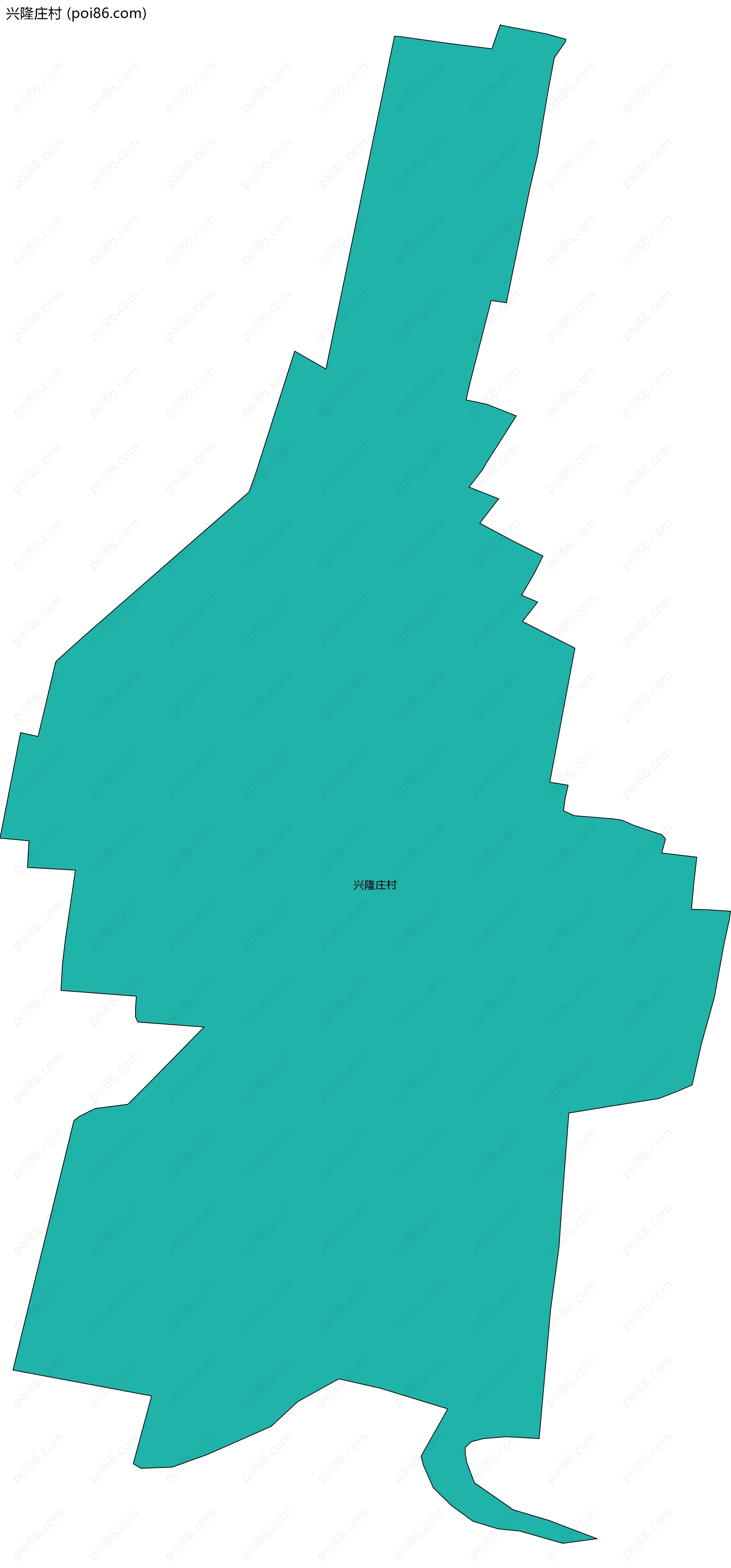 兴隆庄村边界地图