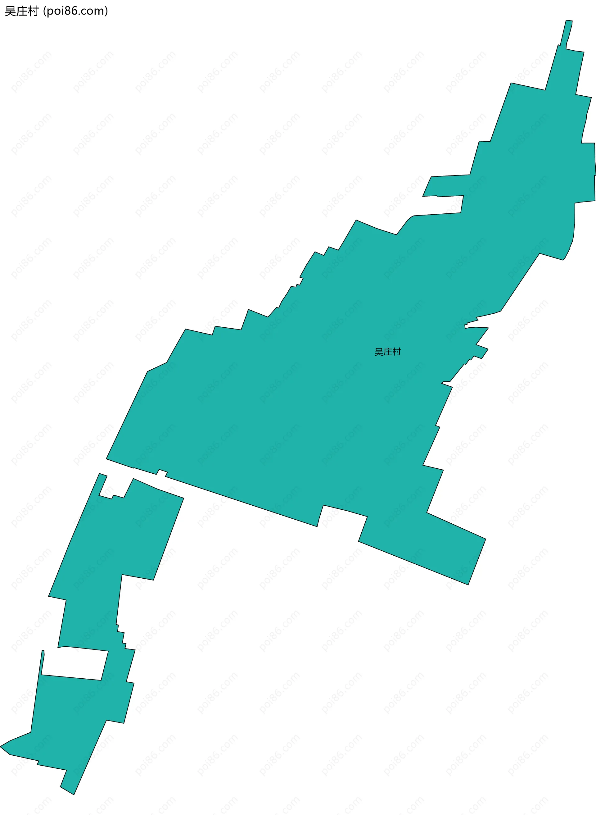 吴庄村边界地图