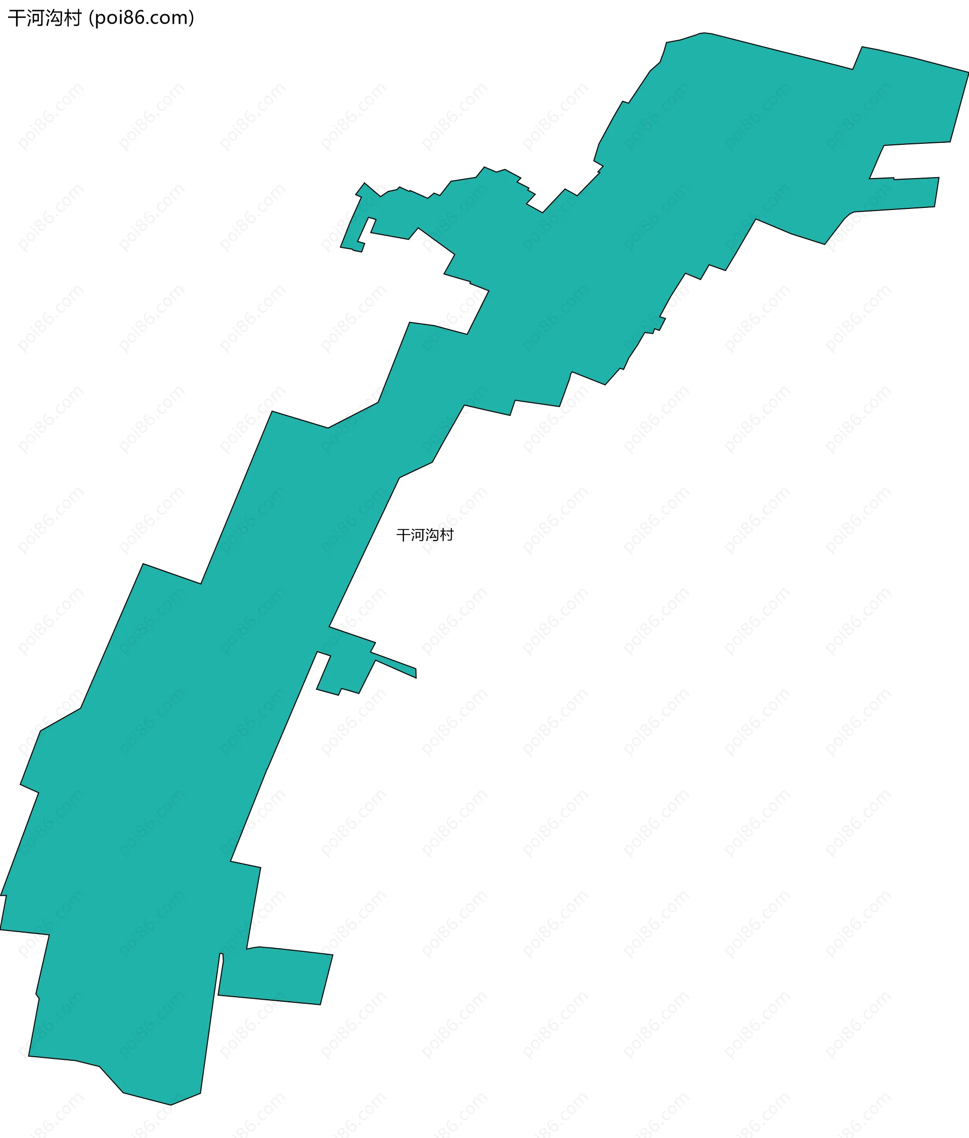 干河沟村边界地图