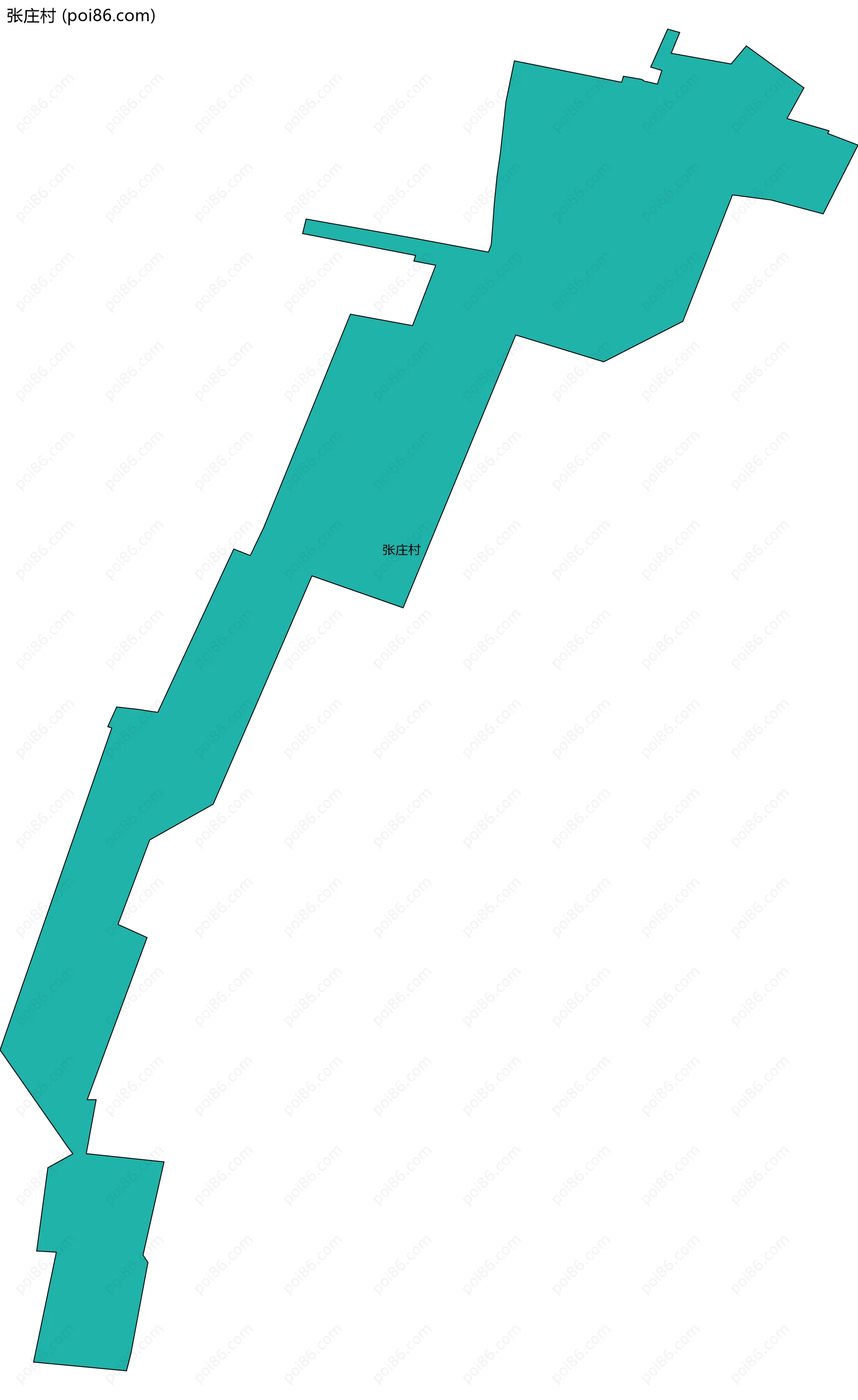 张庄村边界地图