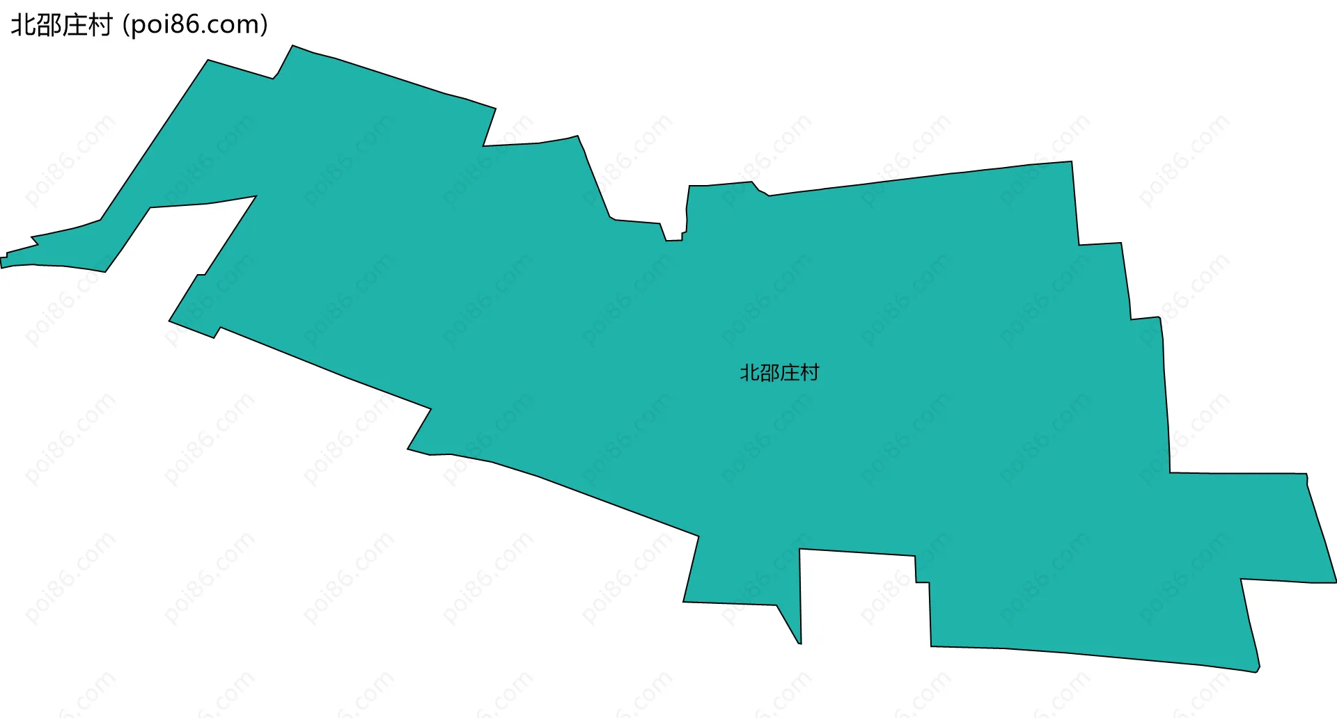 北邵庄村边界地图