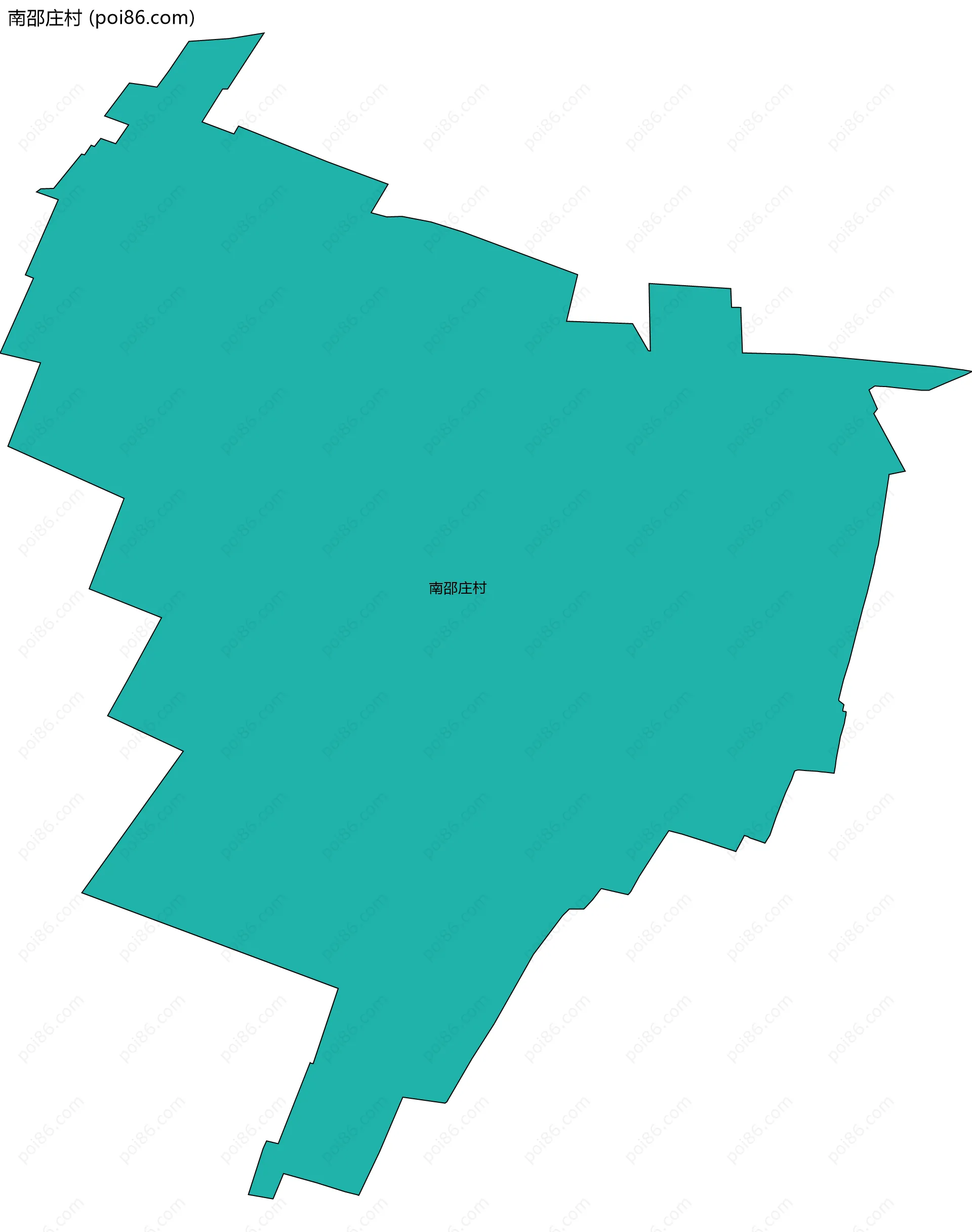 南邵庄村边界地图