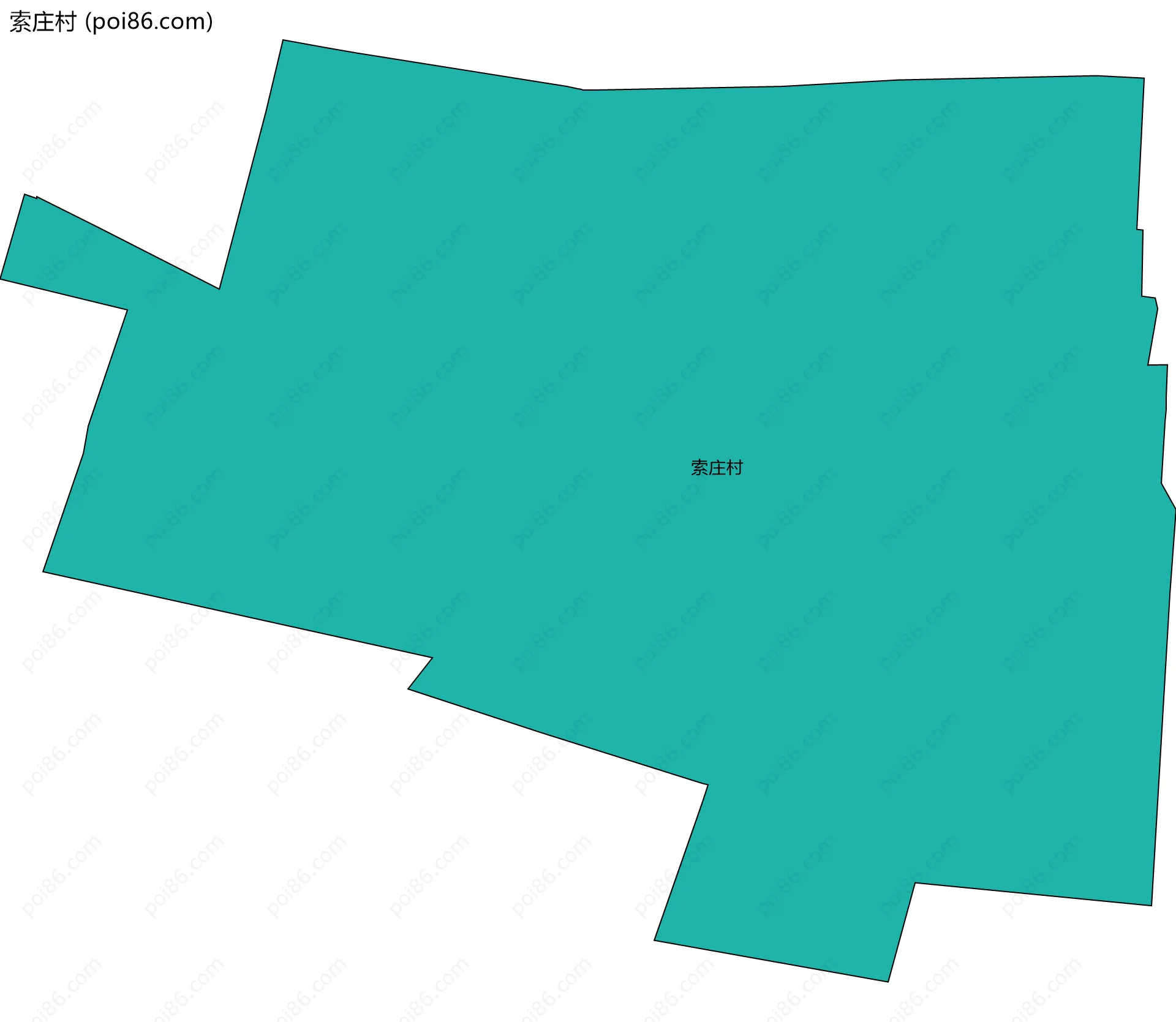 索庄村边界地图