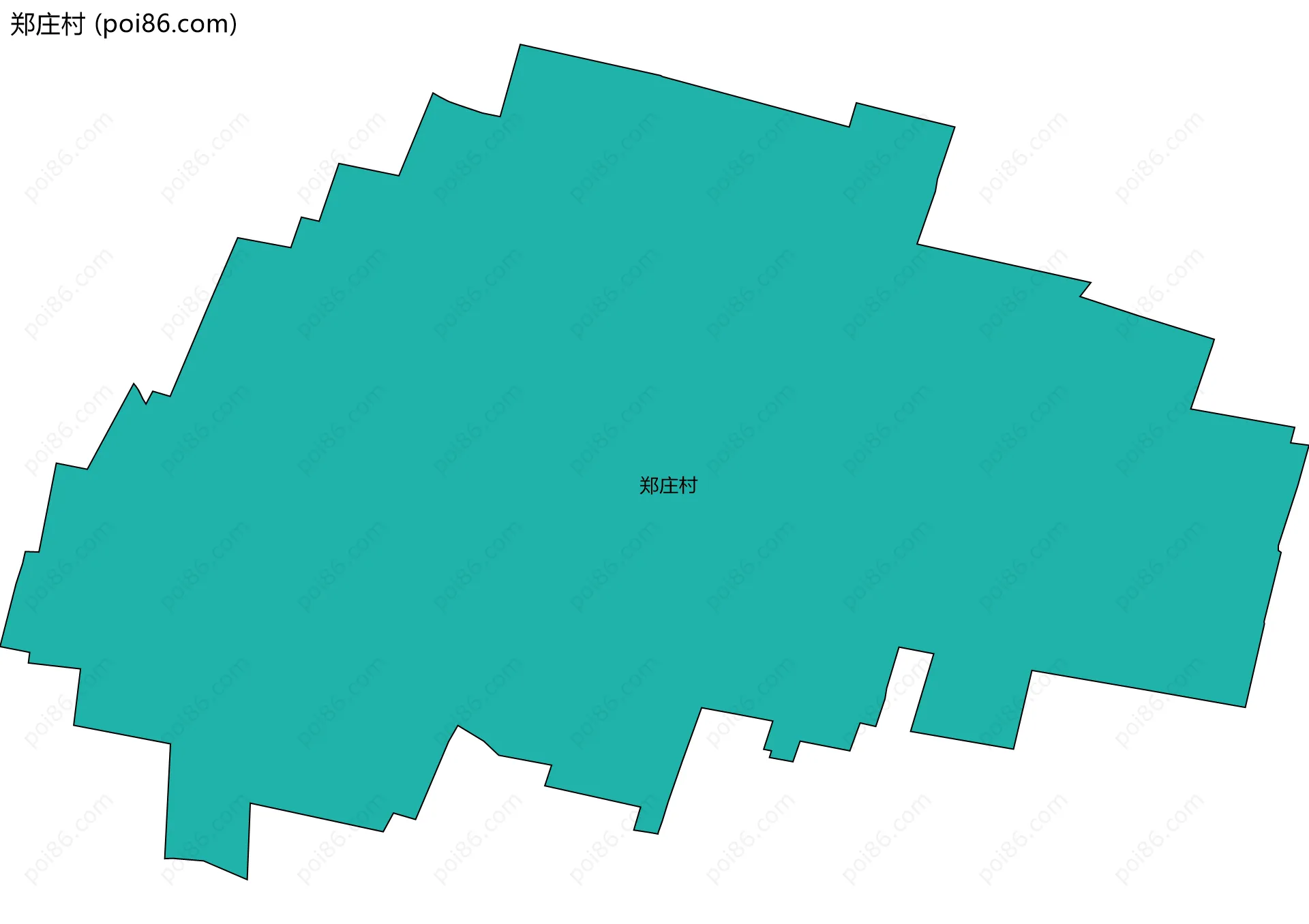 郑庄村边界地图